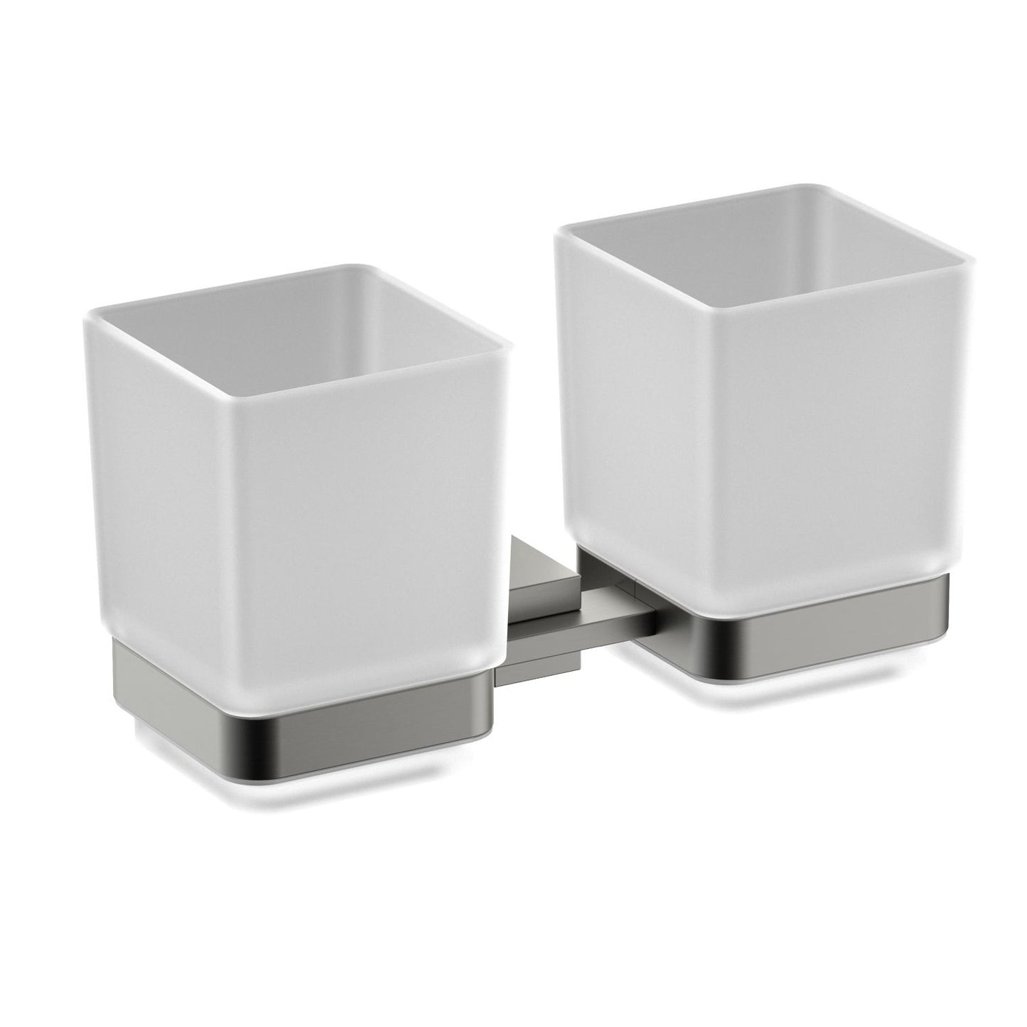 Elegant Square Double Wall mounted Tumbler holder AA010034