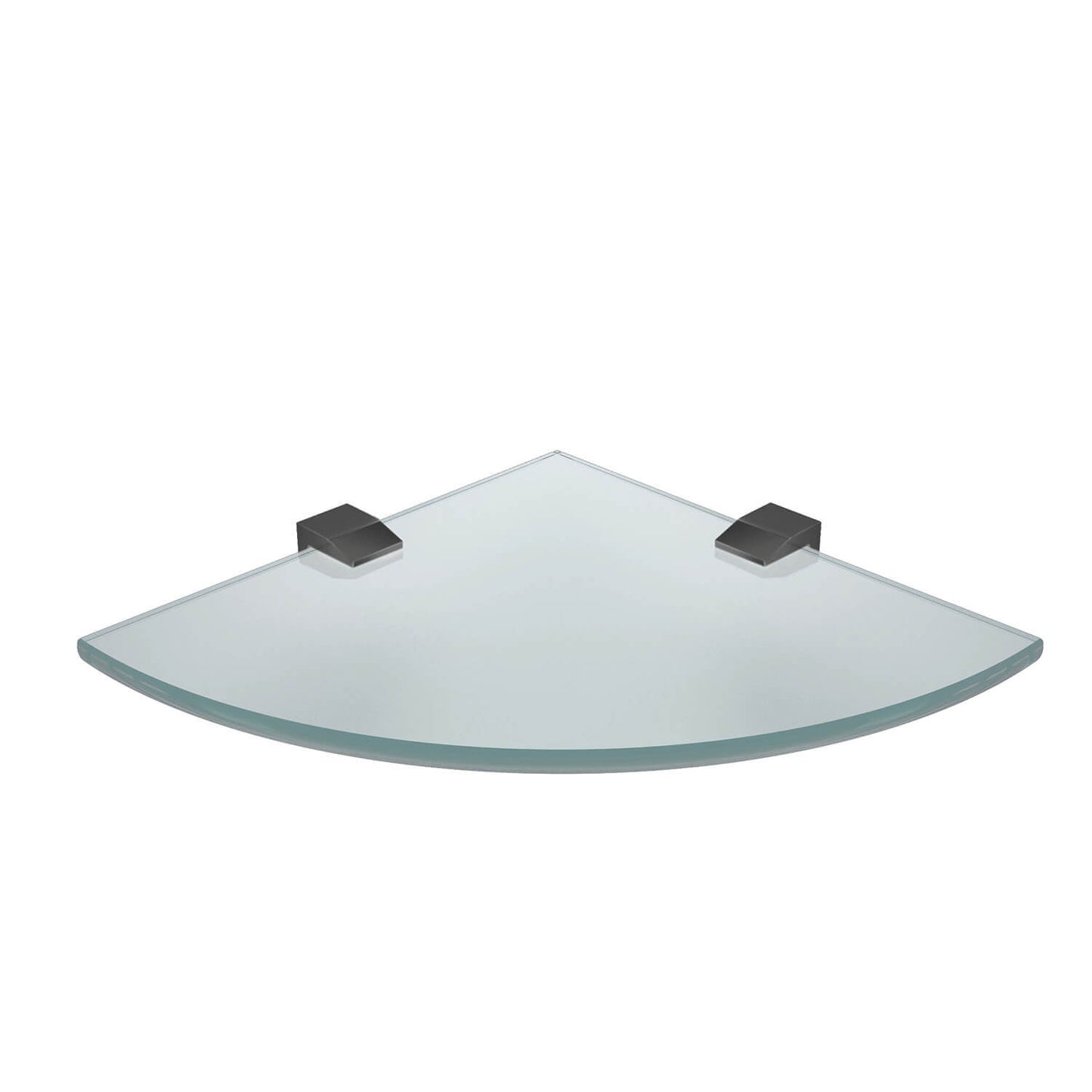 Space-Saving Bathroom Shelf – Tempered Glass & Metal Holders AA010074