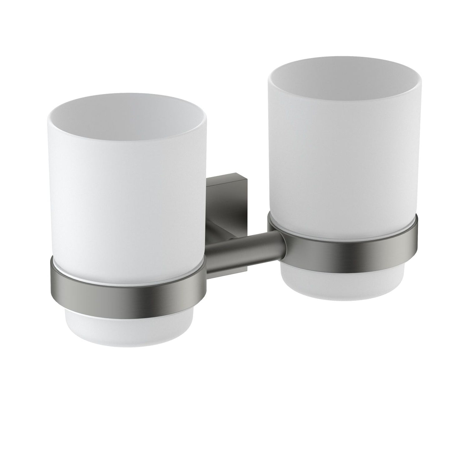 Brass Square Flange Tumbler holder double AA020032