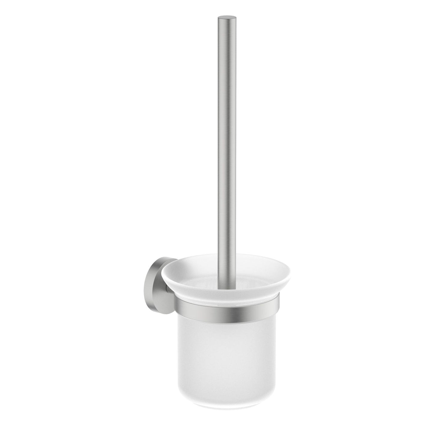 Premium Brass Toilet Brush Holder with Frosted Glass AA040061