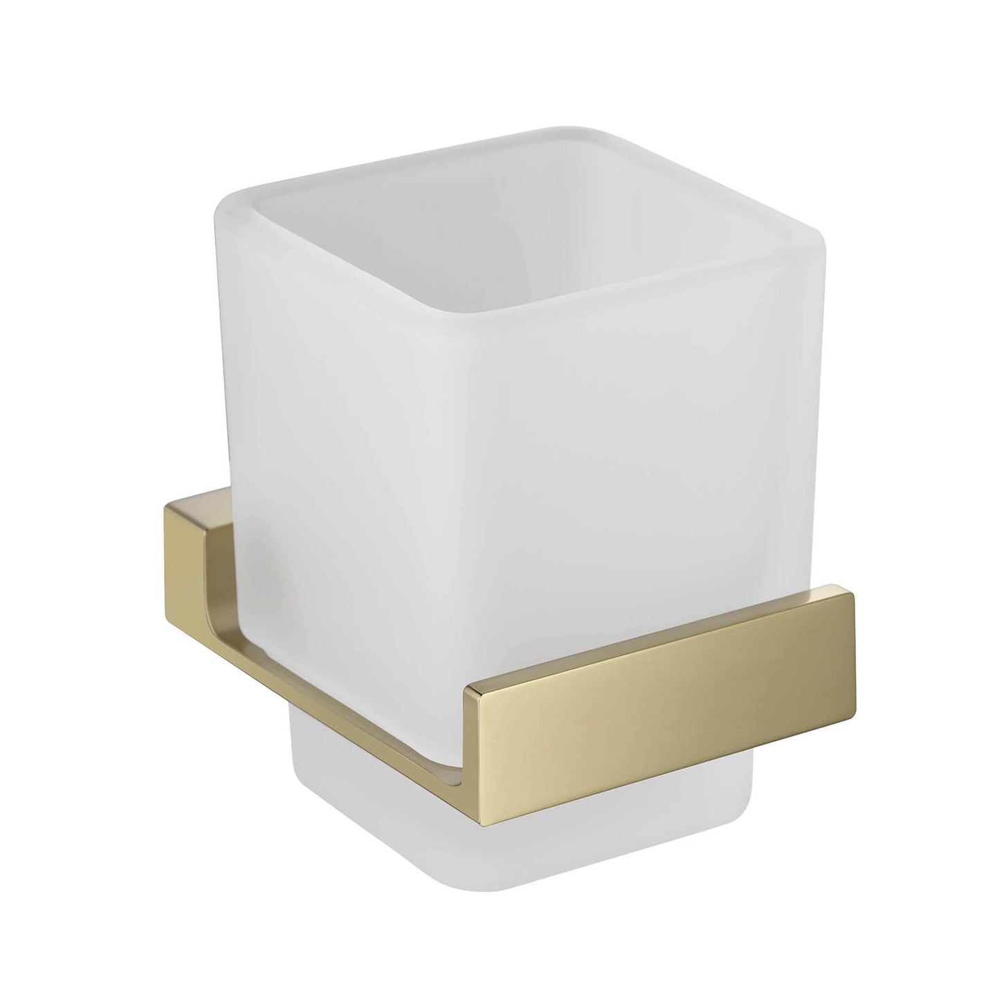Status Casting Solid brass Square Glass Tumbler Holder AA050031