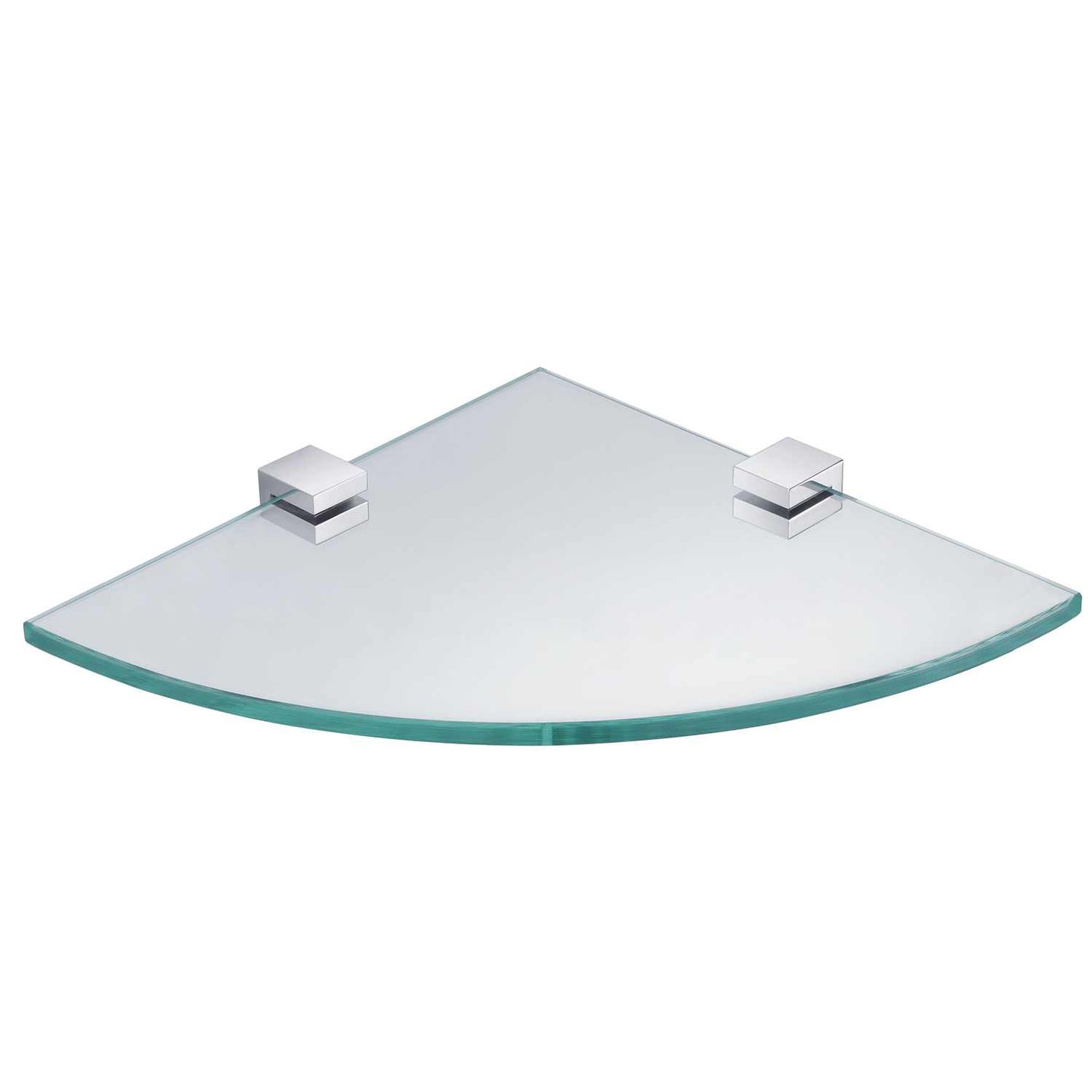 Elite Solid Brass Corner Frosted glass Shelf AA070074