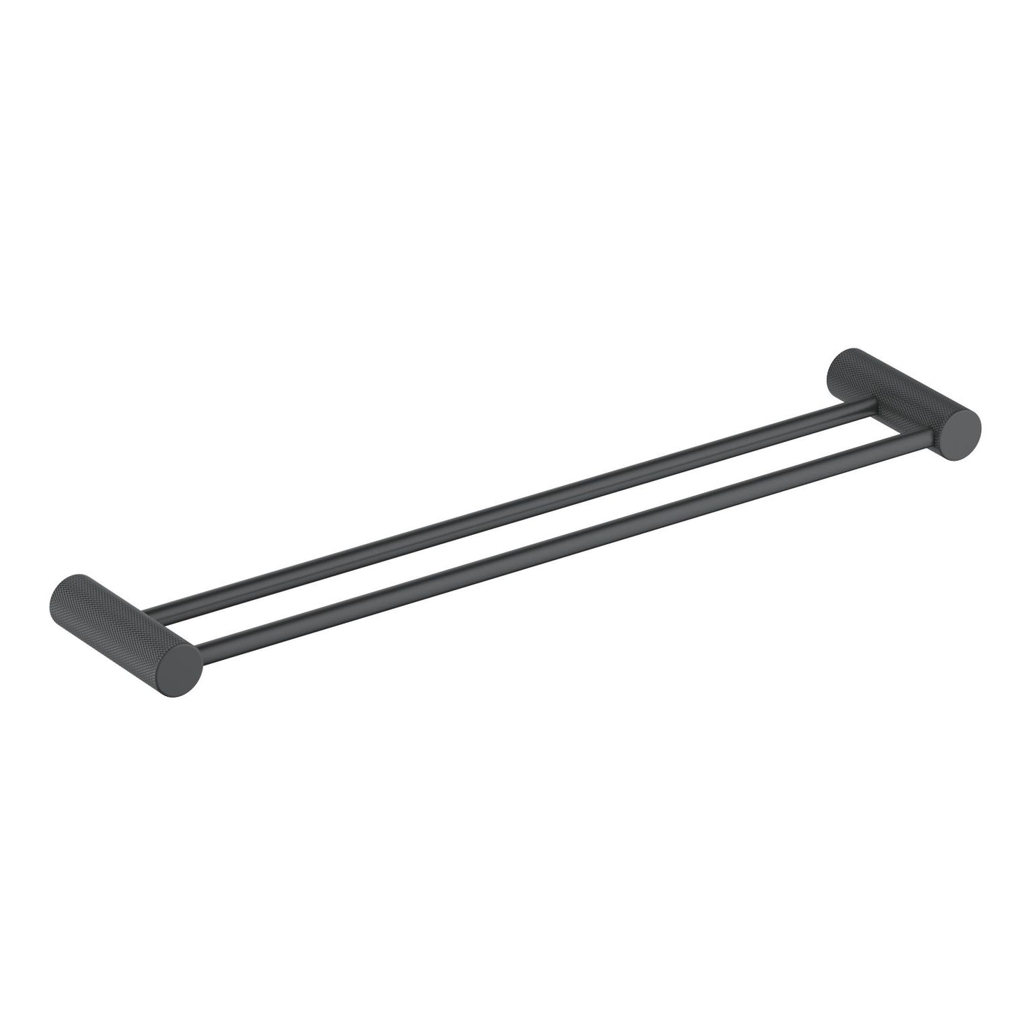 Knurl Double SUS304 Stainless Steel Towel Bar 600mm AA080055