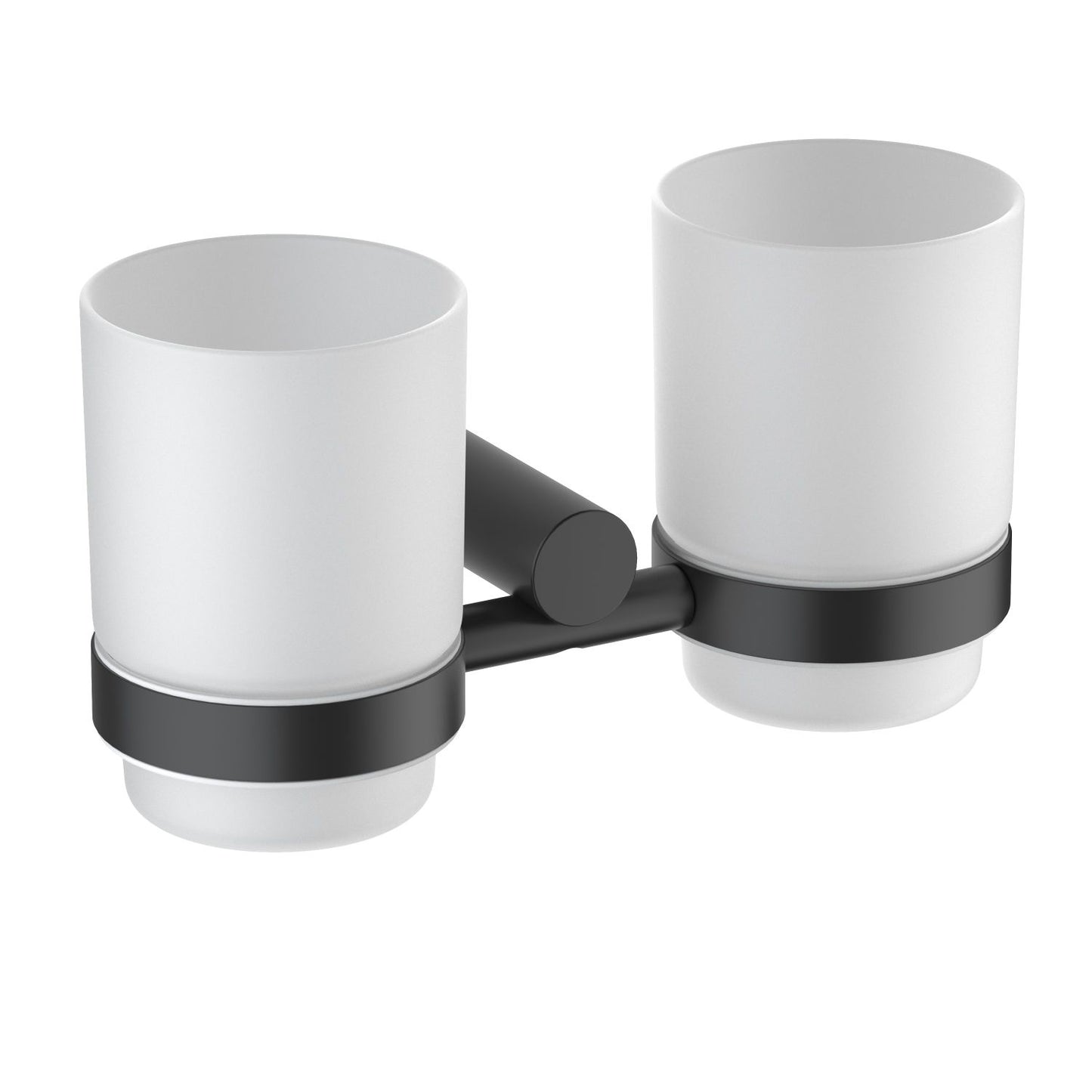 Round Brass Tumbler Holder With Transparent Glass Cup AA090034