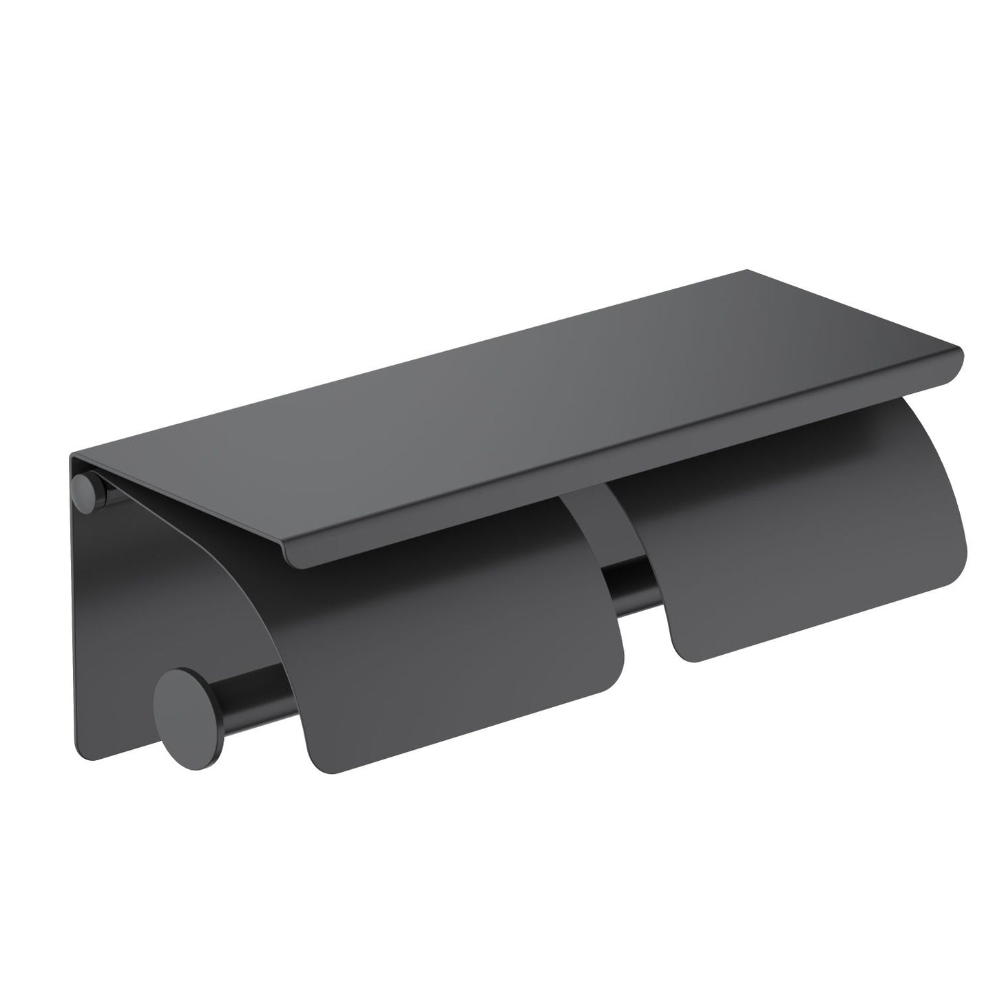 Aquavit SUS304 Double Tissue Holder With Shelf AA090043