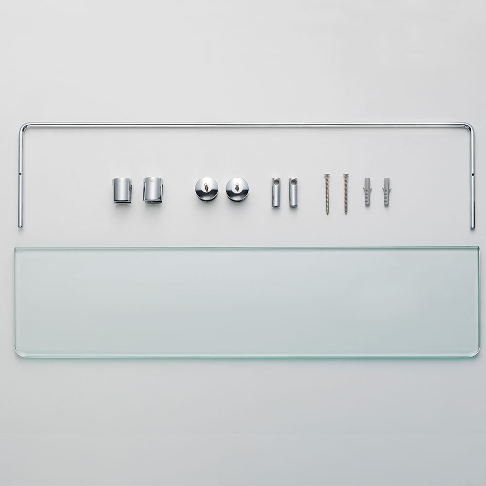 Renior Durable Brass Holder Glass Shelf AA090072