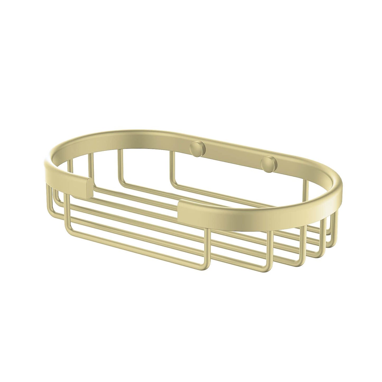 Luxury Brass Shower Basket – Elegant Bathroom Organizer AA100036