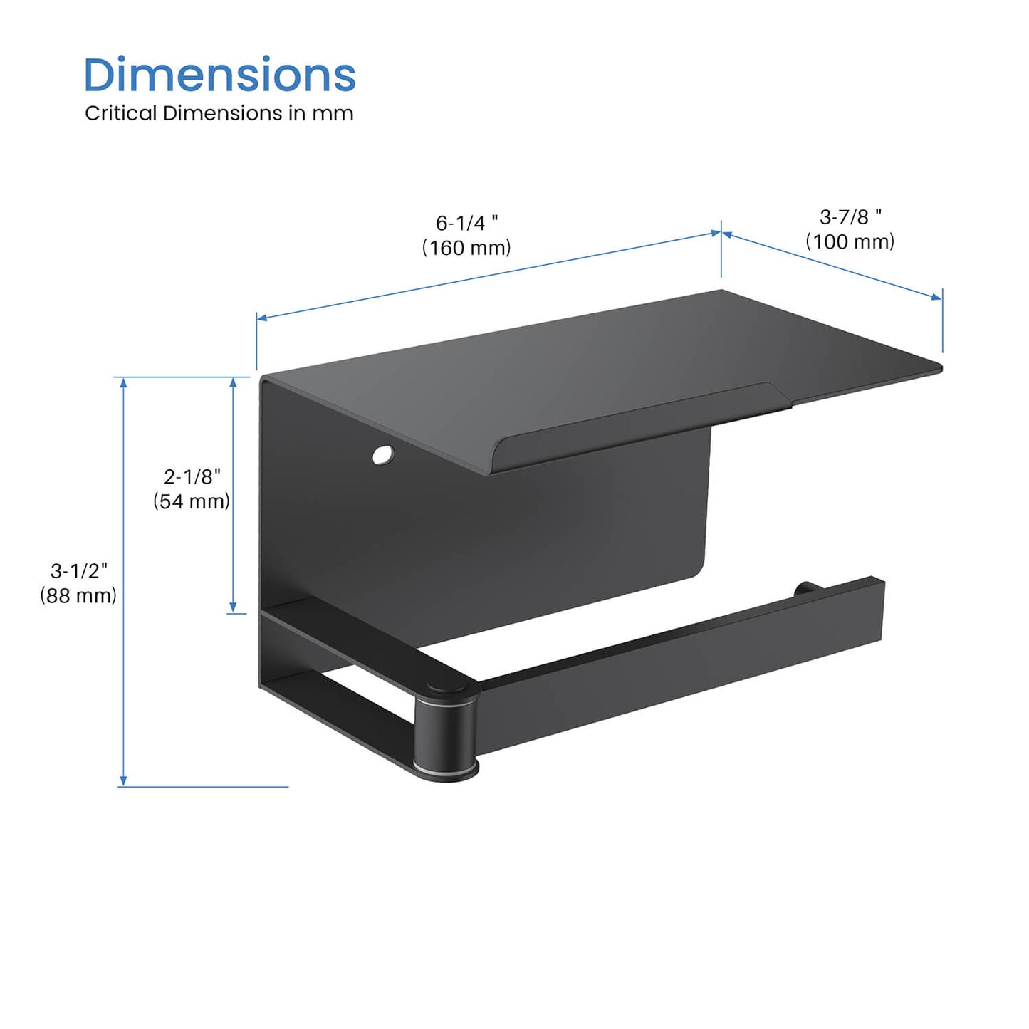 Stainless Steel Swivel Tissue Holder Shelf AA110056