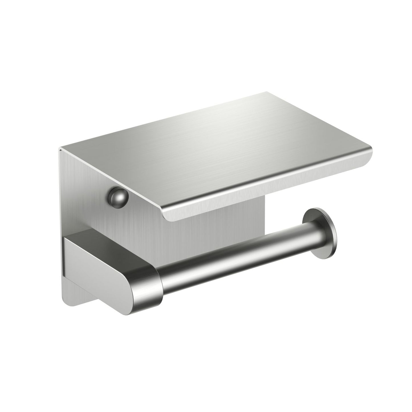 Space-Saving Stainless Steel Tissue holder with shelf AA110057