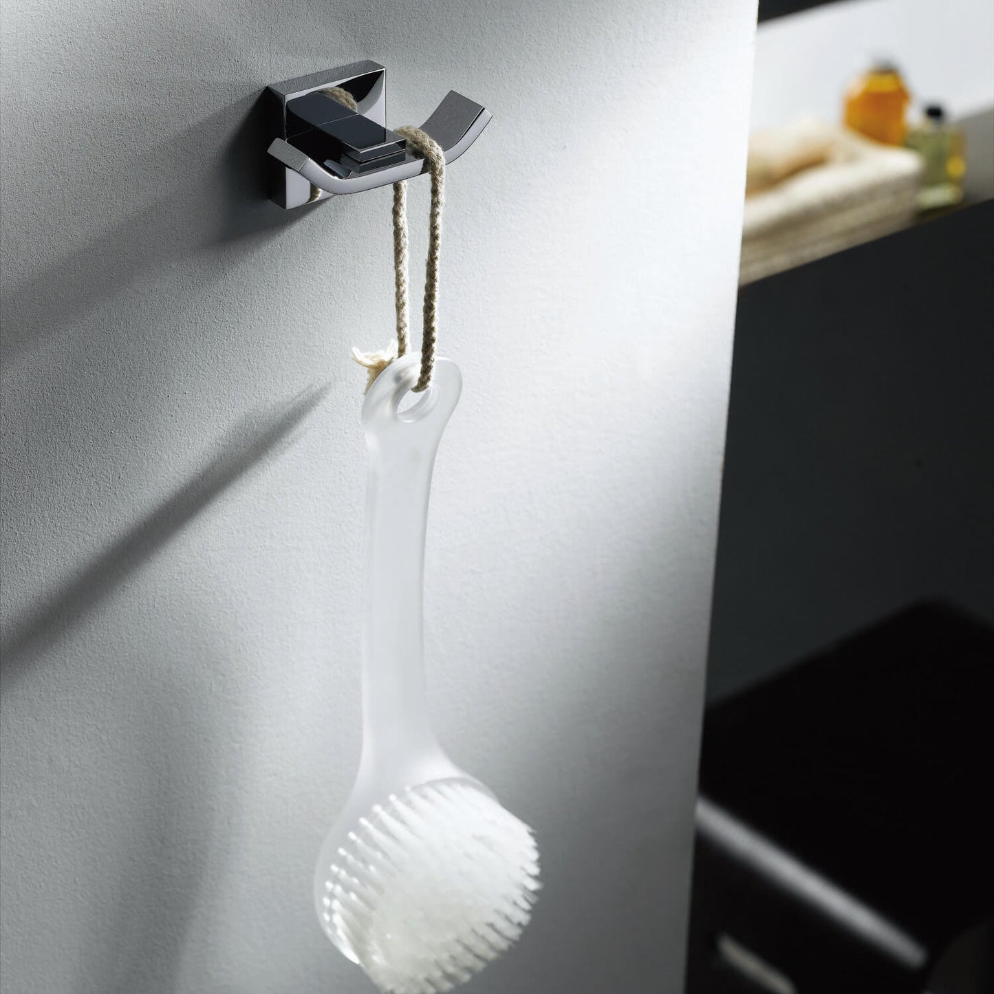 Square brass robe hook for bathroom AA140012