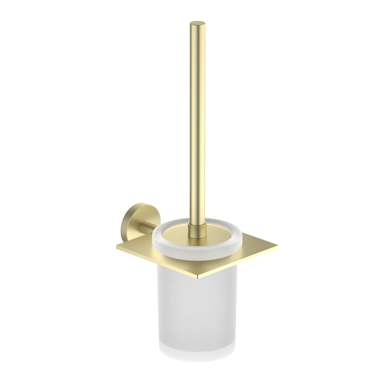 Luxury Toilet Brush Set SUS304 Steel With Frosted Glass bottle AA160061