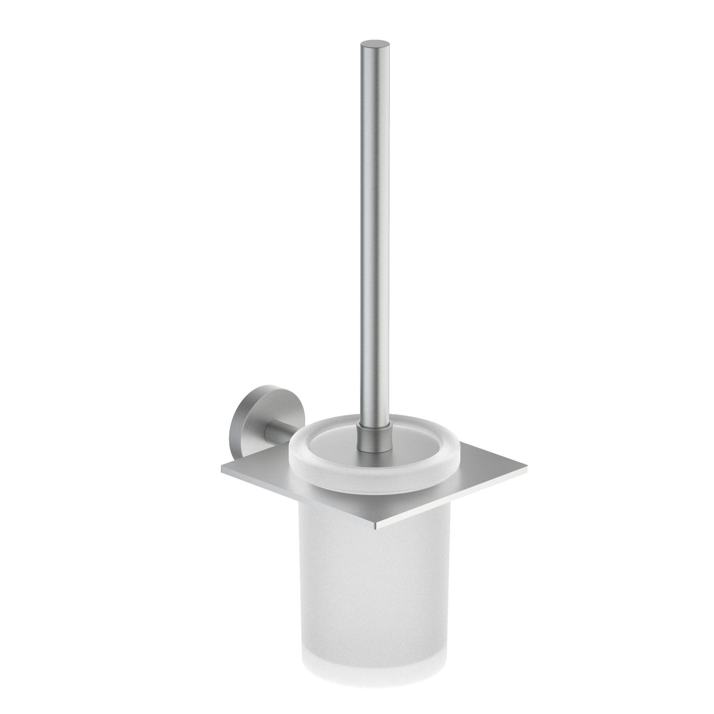 Luxury Toilet Brush Set SUS304 Steel With Frosted Glass bottle AA160061