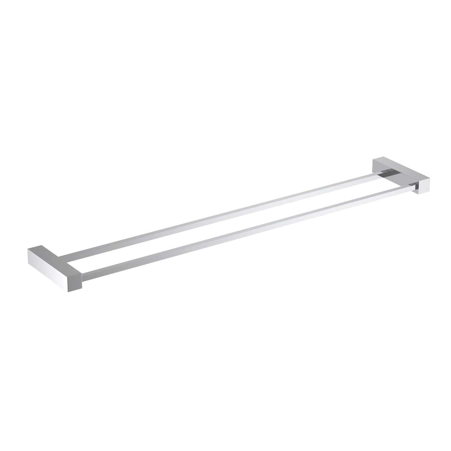 Space-Efficient Brass Double Towel Bar AA170055