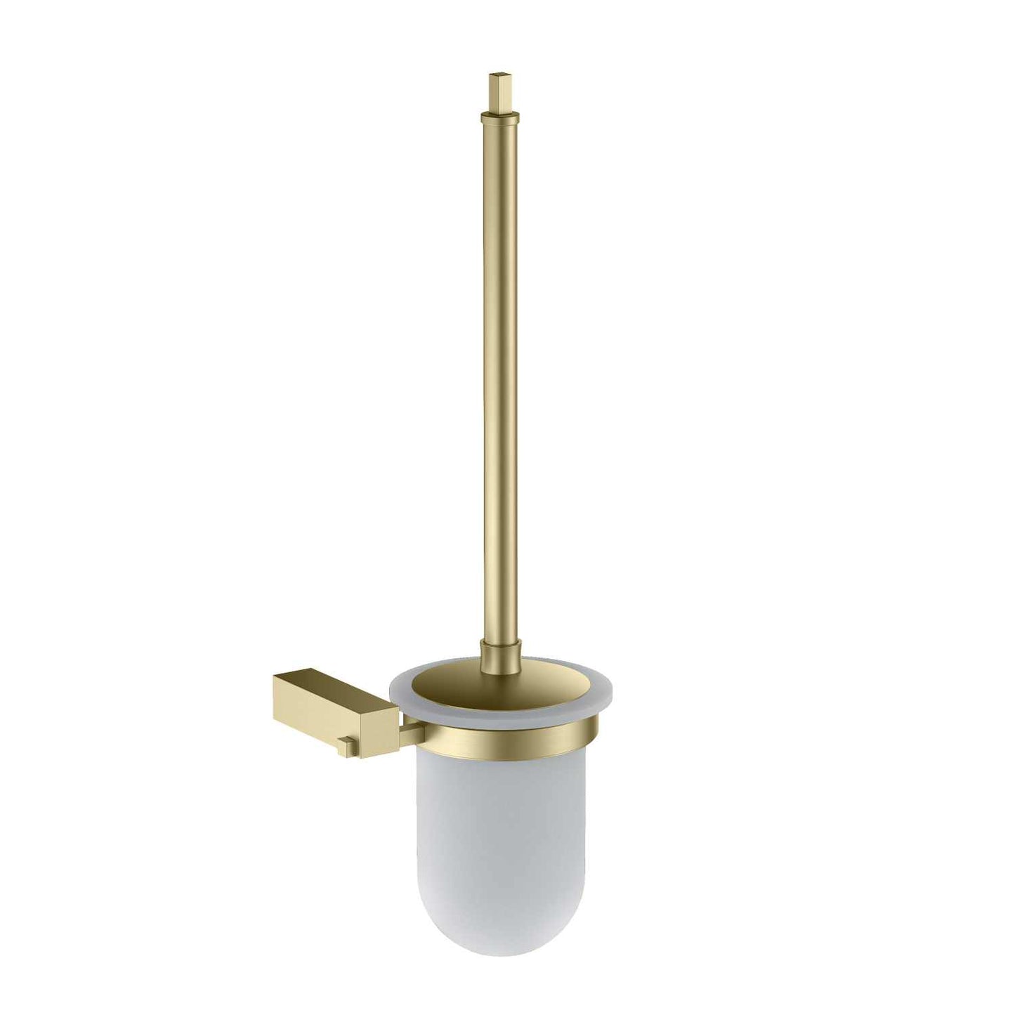 Brass Toilet Brush holder with Frosted Glass Cup AA170060