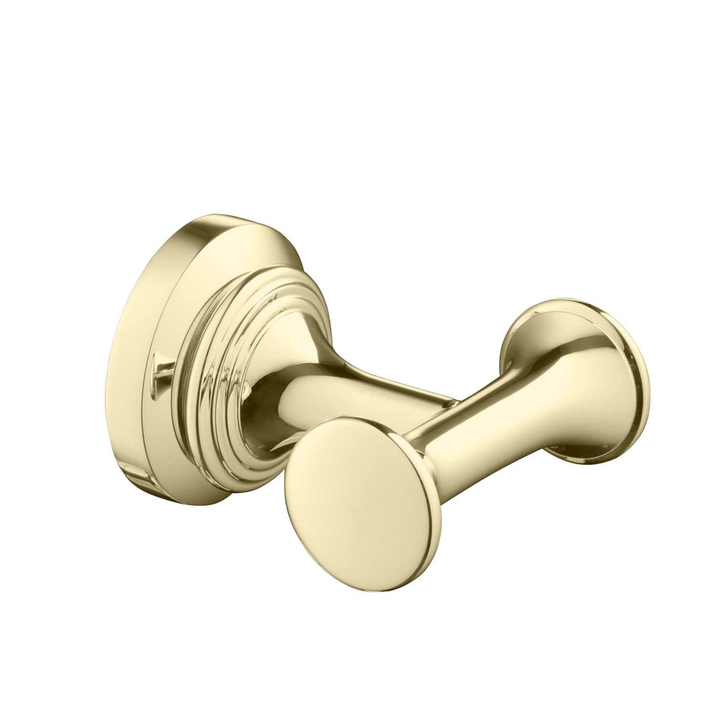 Aquavit Royale Brass Double Robe Hook with Elegant Classic Design AA240012
