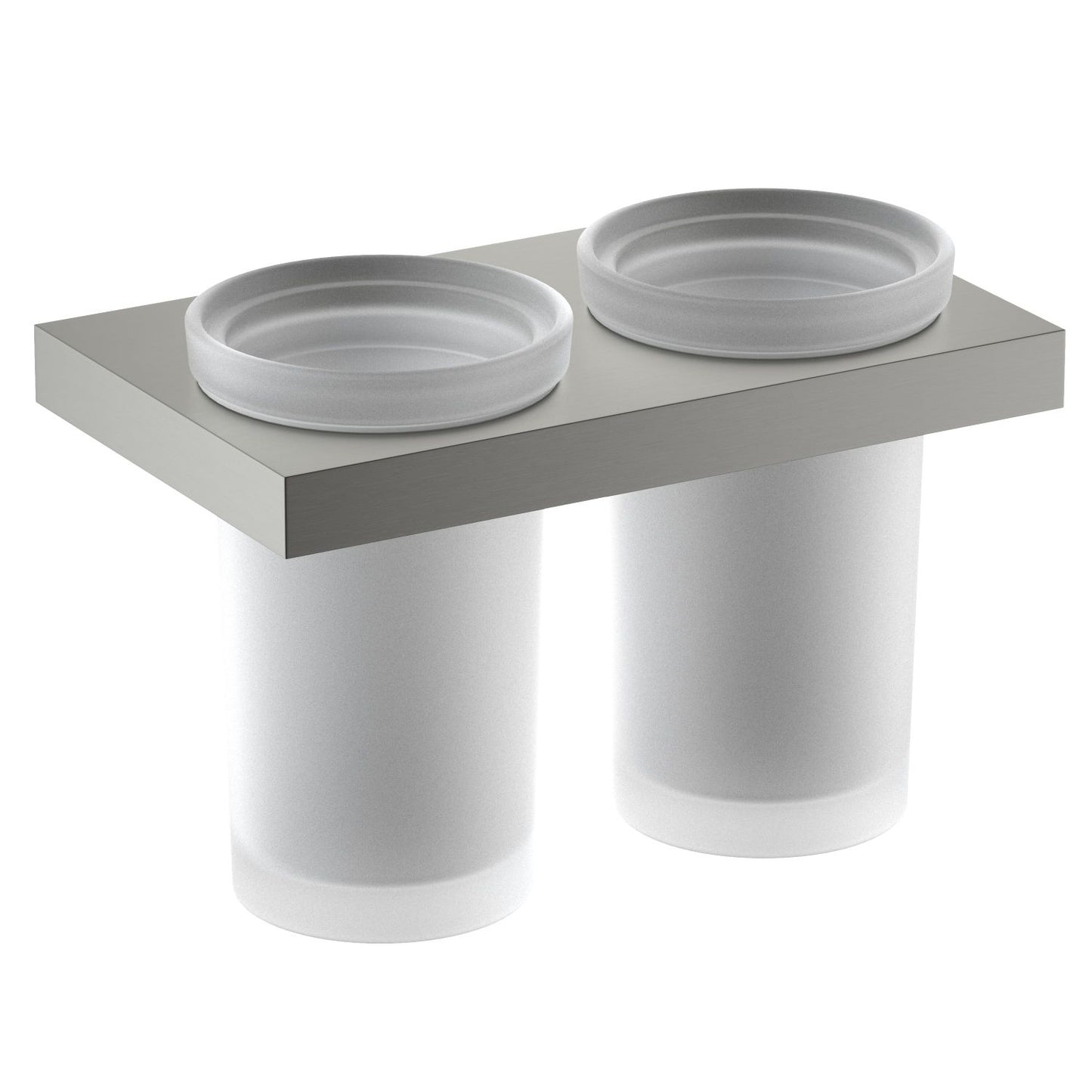 CITI Functional Double Frosted Tumbler with brass holder AA350034