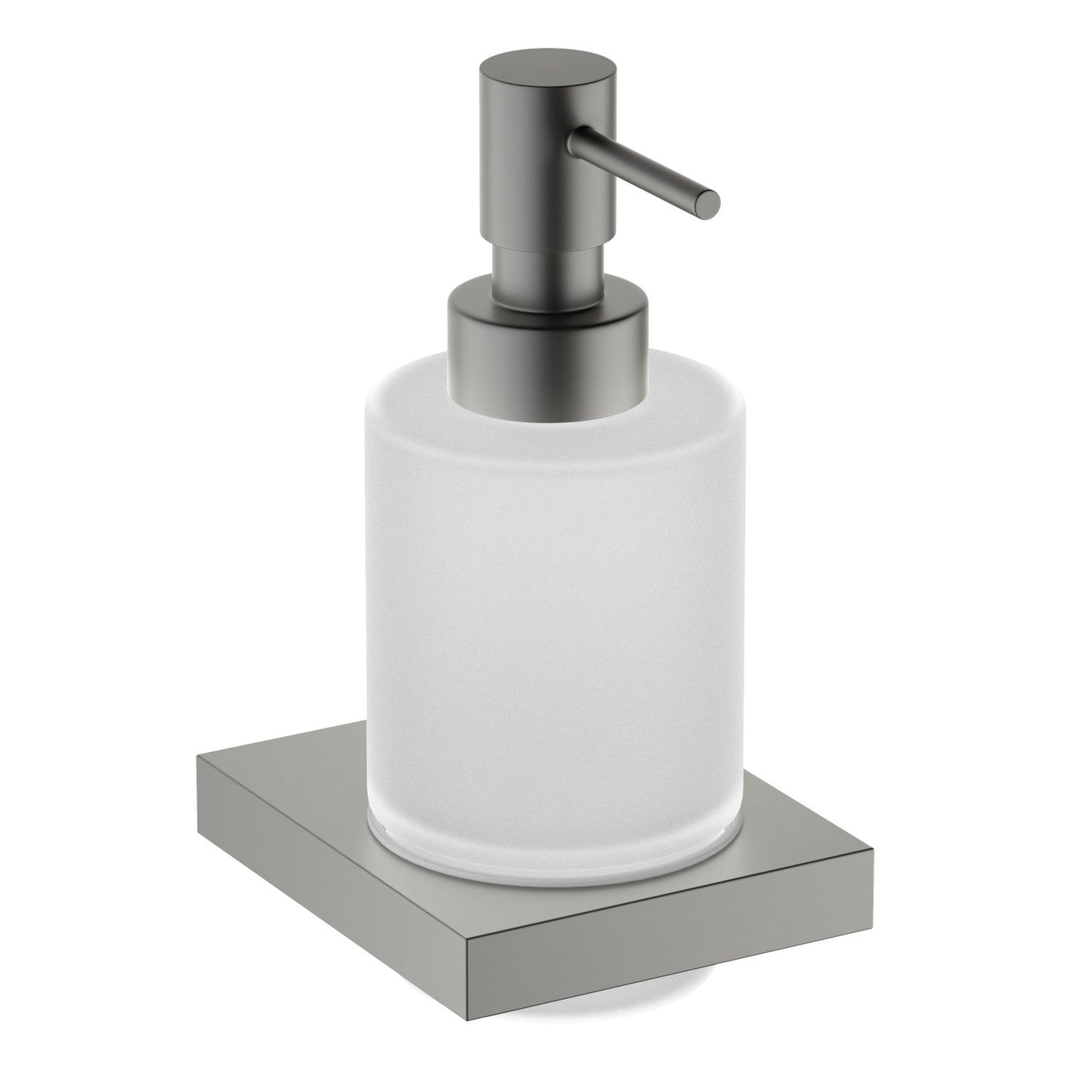 Luxury Brass Soap Dispenser Holder with Frosted Glass Tumbler AA350038