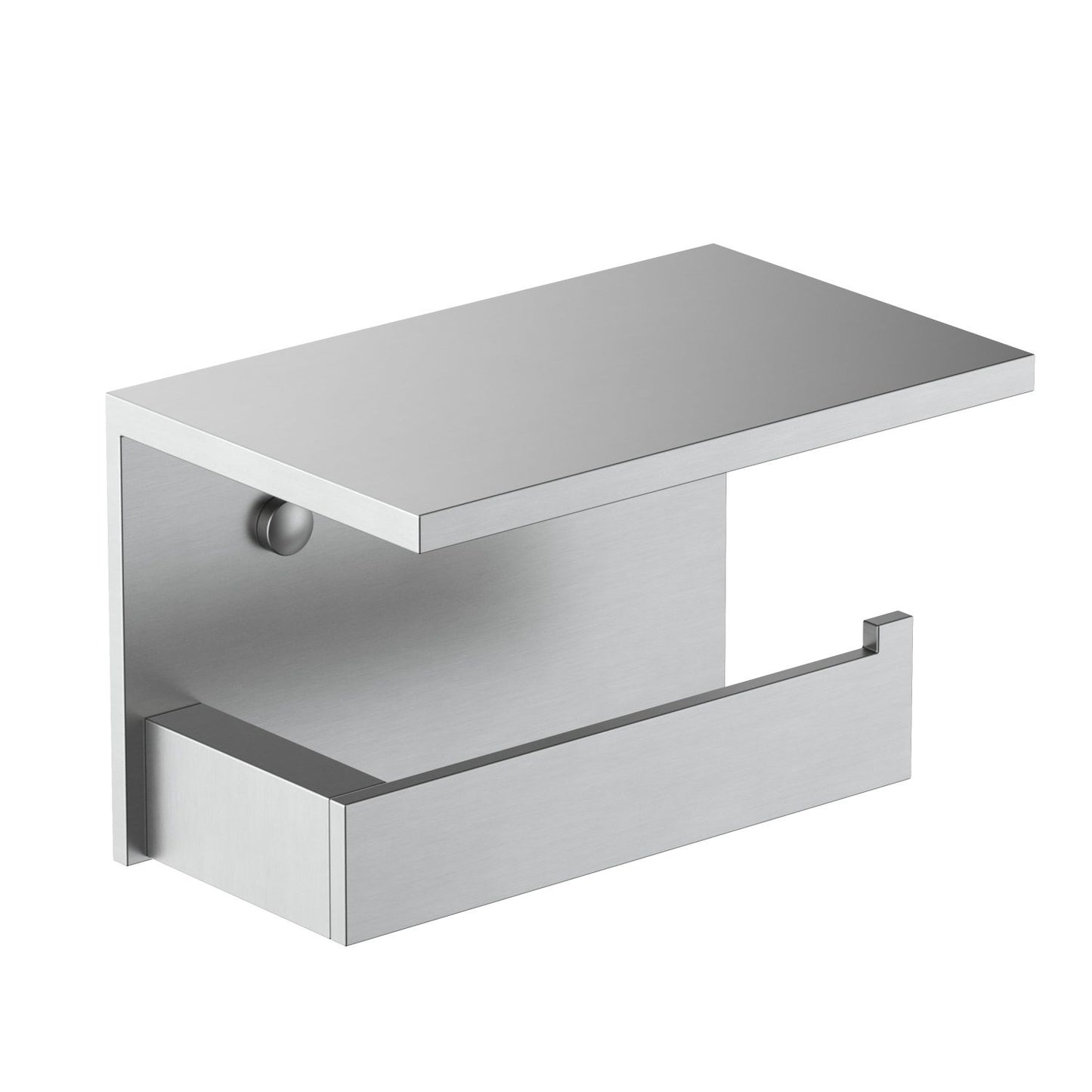 Heavy-Duty Brass Toilet Paper Holder with Shelf AA350043