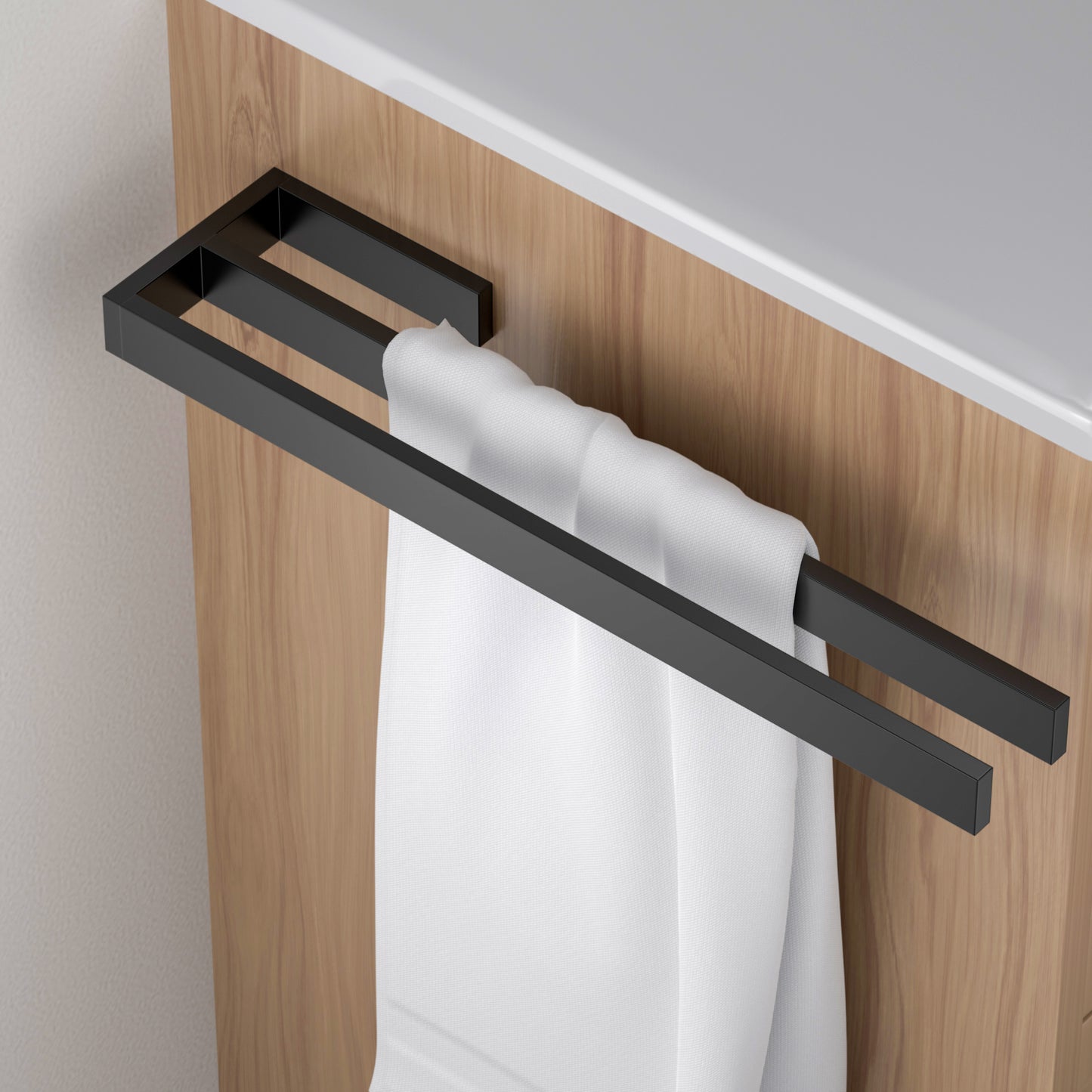 Double Wall mounted Bathroom Brass Towel holder AA350082