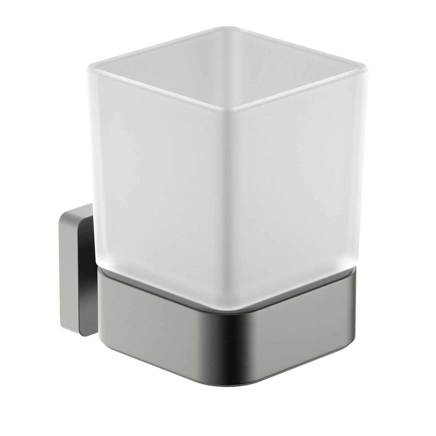 Aura Single Frosted Tumbler with brass holder AA380031