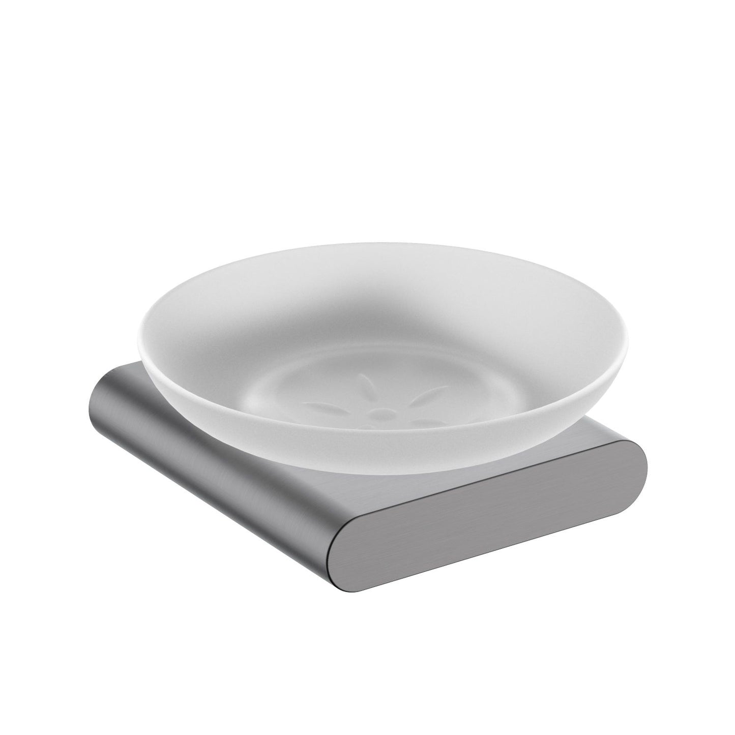 Modern Zinc Alloy Soap Dish Holder With Glass dish AA400021