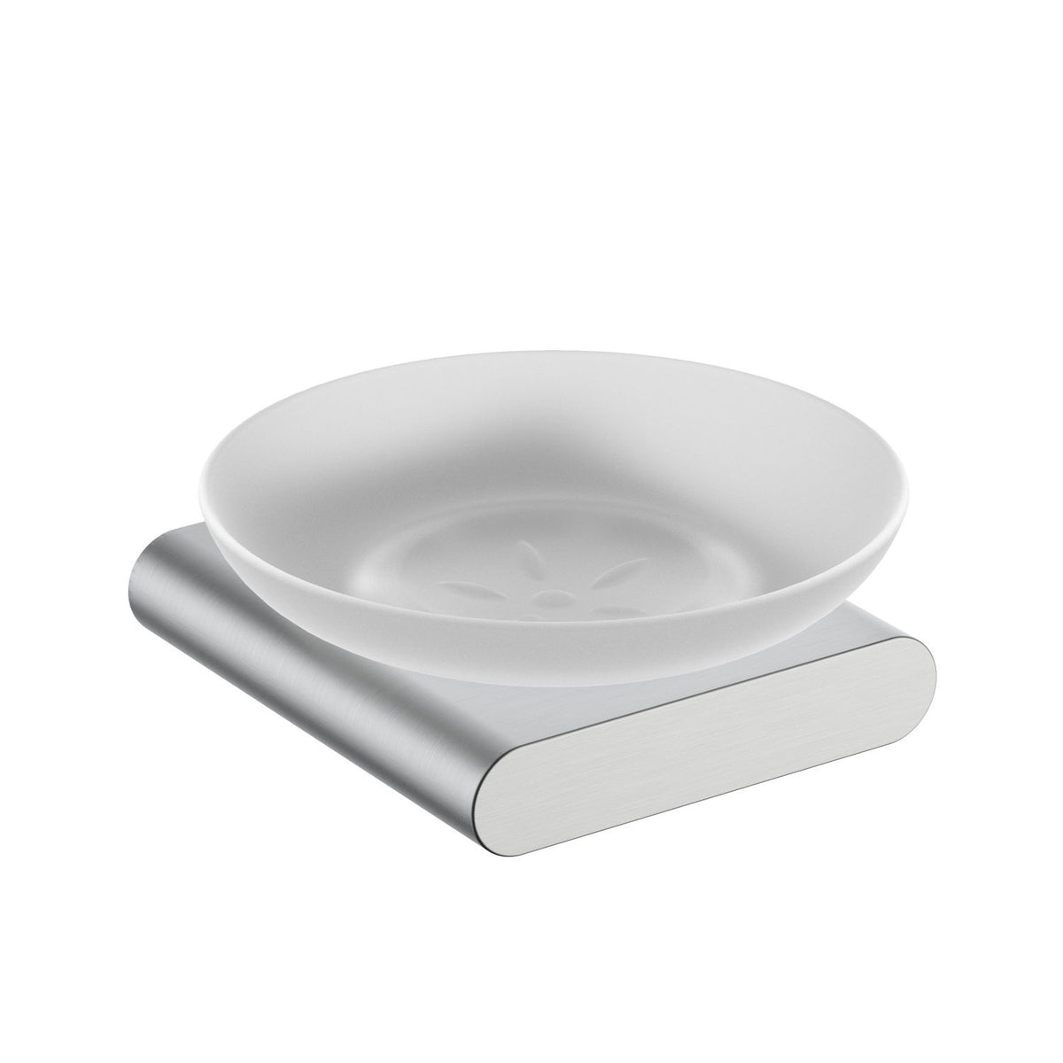 Modern Zinc Alloy Soap Dish Holder With Glass dish AA400021