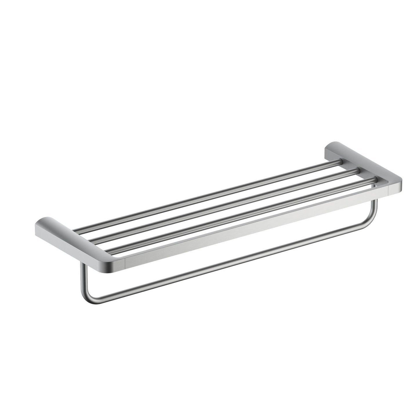 Rust-Resistant Bathroom Towel Rack with Storage Shelf AA420058