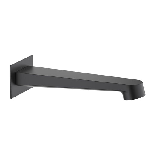 Aquavit Tender matte black wall-mounted solid brass bath spout AT040054