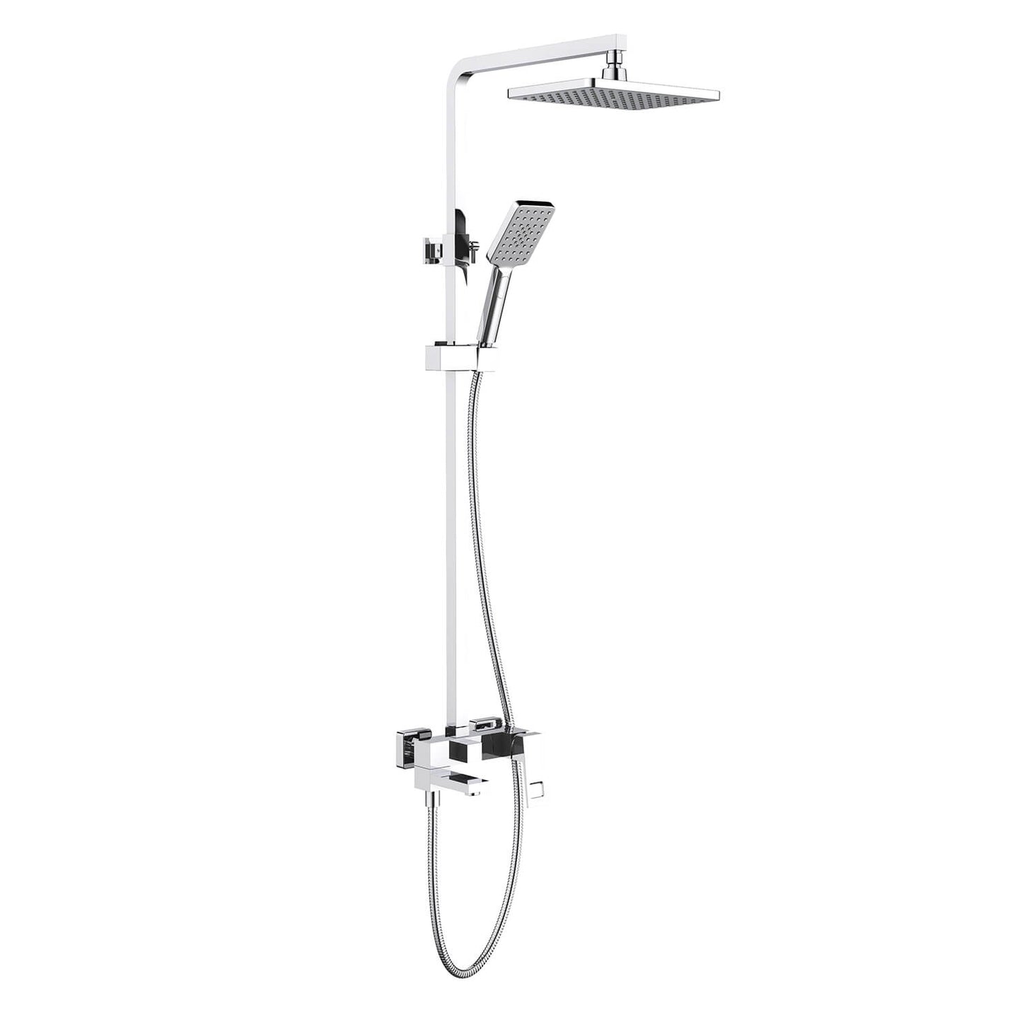 Hollow wall mounted Shower mixer with 3 outlets with spout AT060064