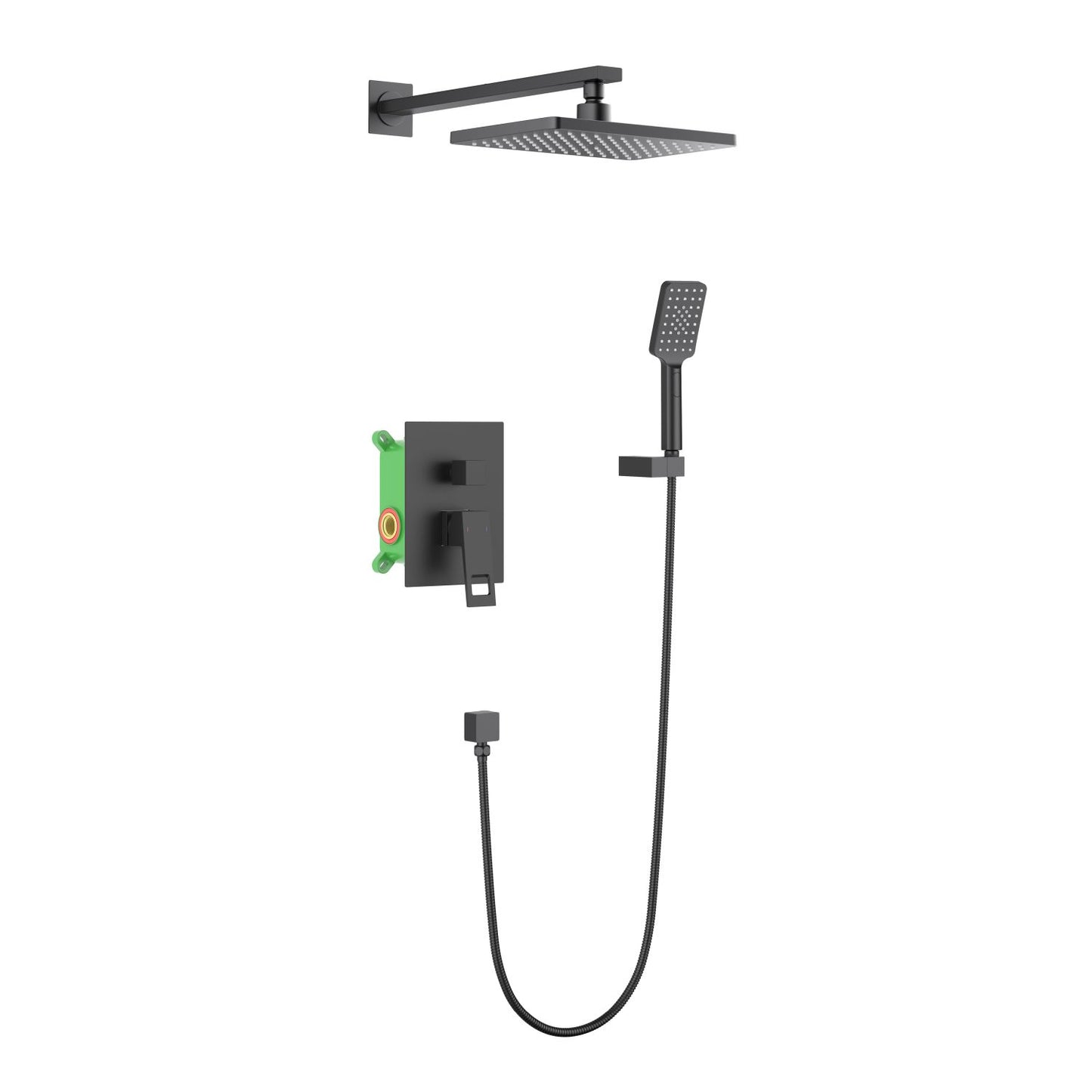 Hollow Concealed shower mixer with ABS head shower AT0622201