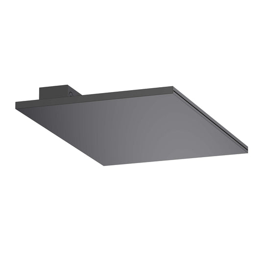 Aquavit matte black wall-mounted solid brass waterfall shower spout SHG1205