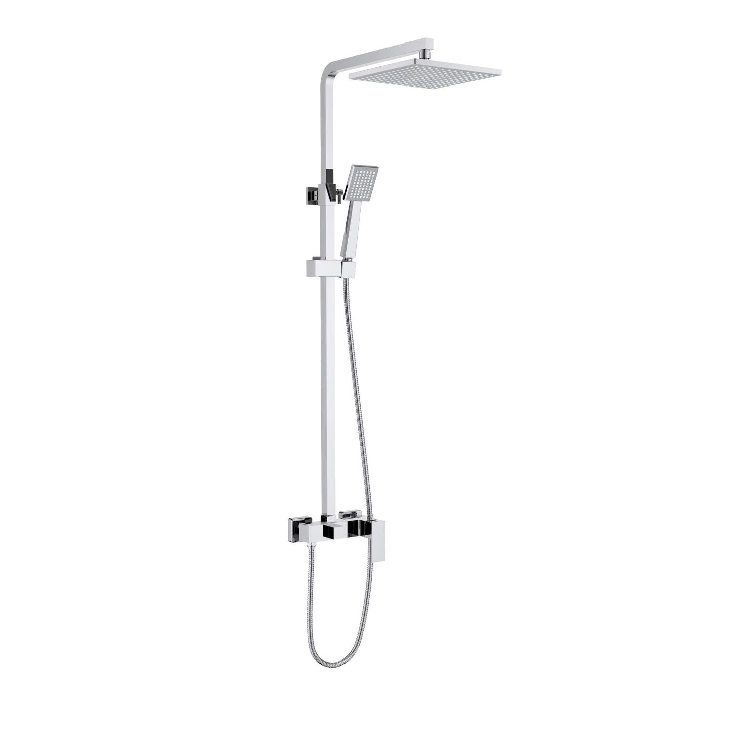 Cube wall mounted Shower mixer with 2 outlets AT080065