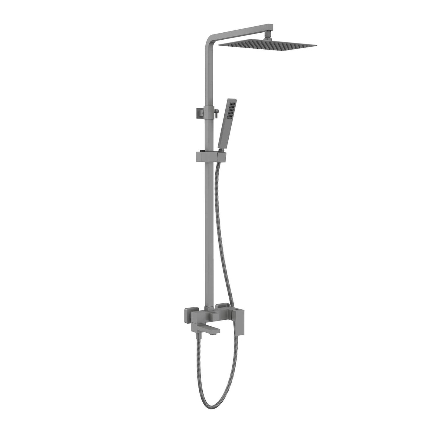 Cube wall mounted Shower faucet with 3 outlets AT080067