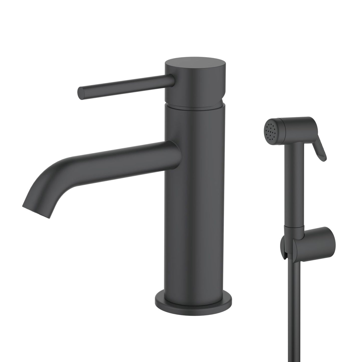 Circular Basin mixer with ABS hand bidet spray AT090032