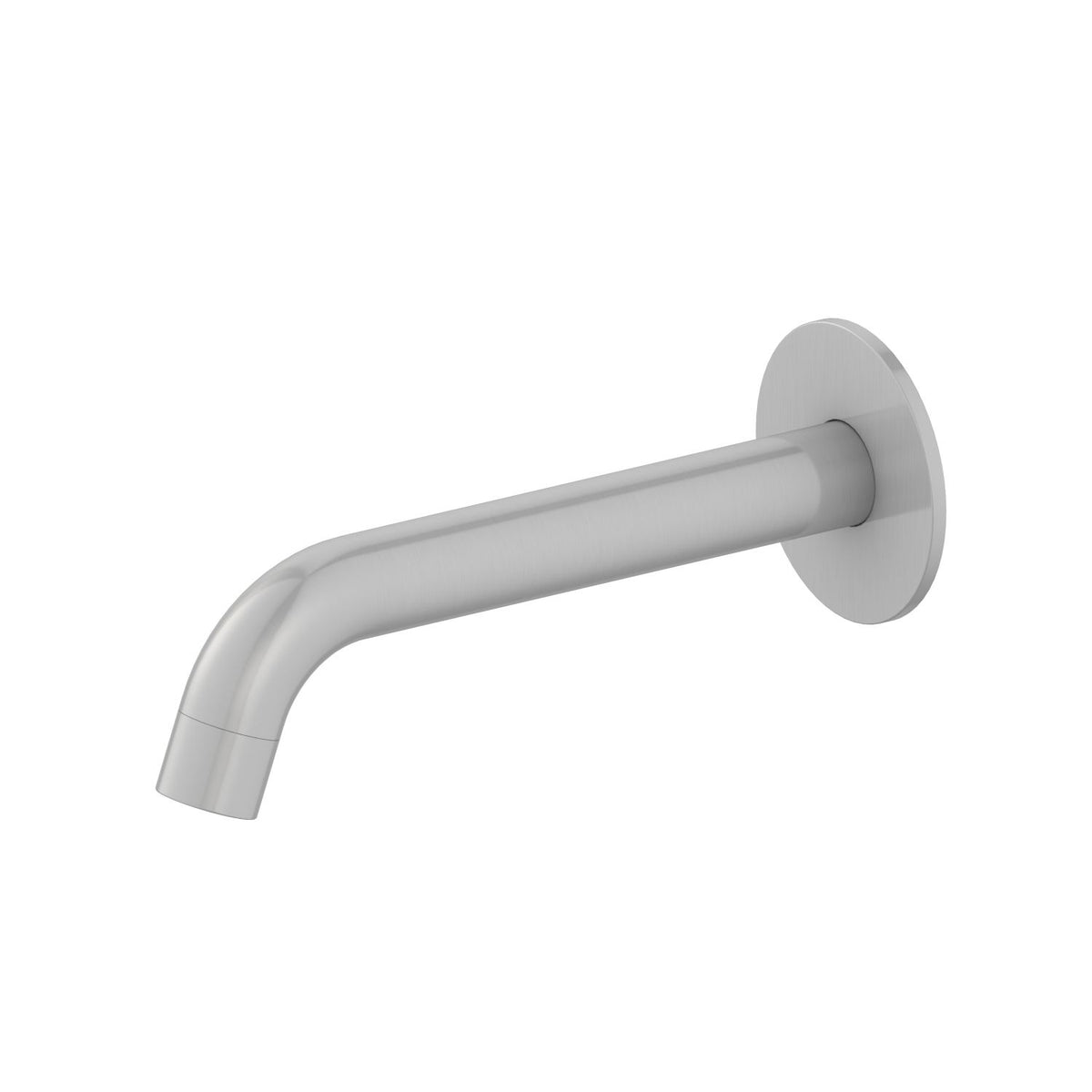 Aquavit Circular brushed nickel round wall-mounted bath spout AT090054