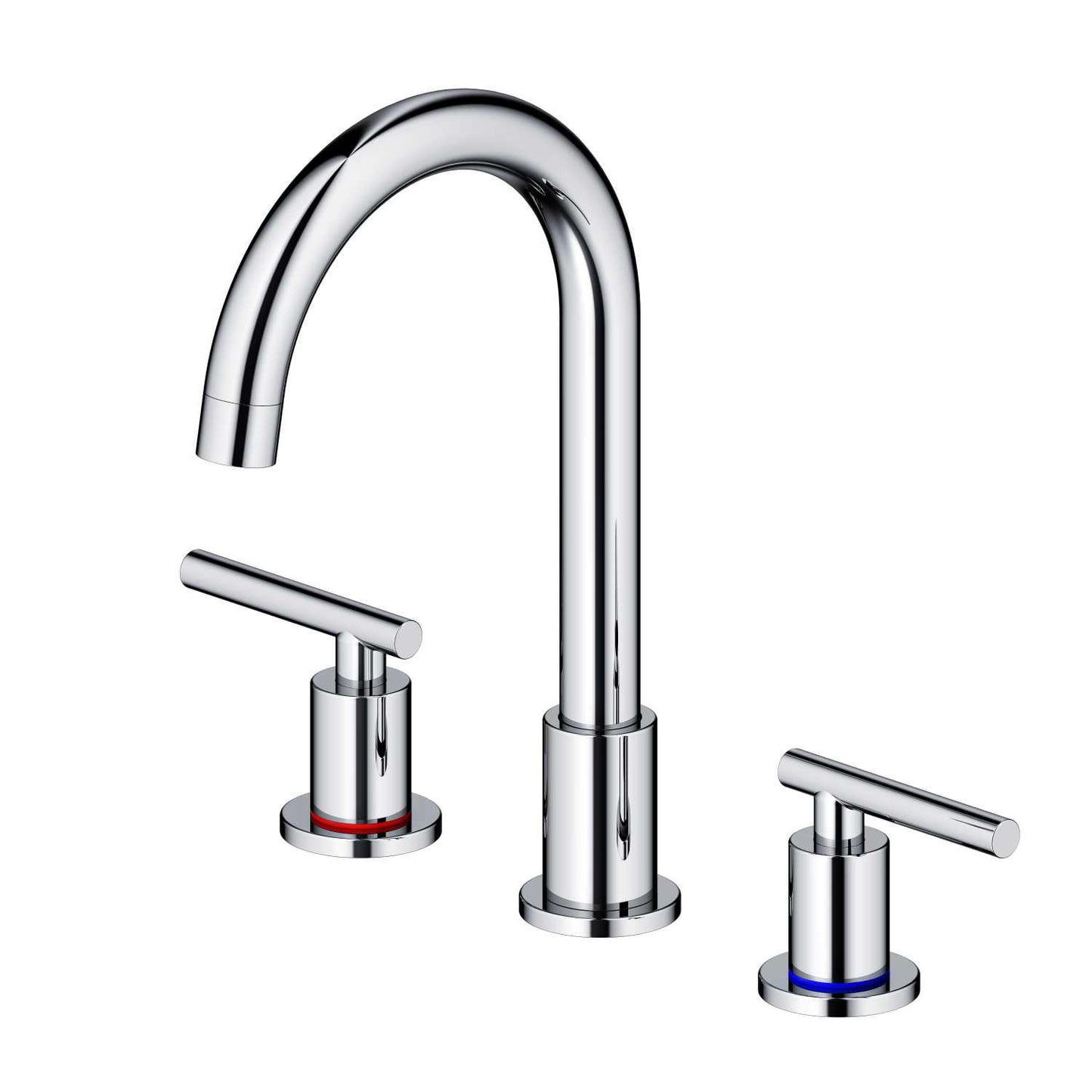 Circular Double Handle Widespread Bathroom Faucet basin faucet AT090114