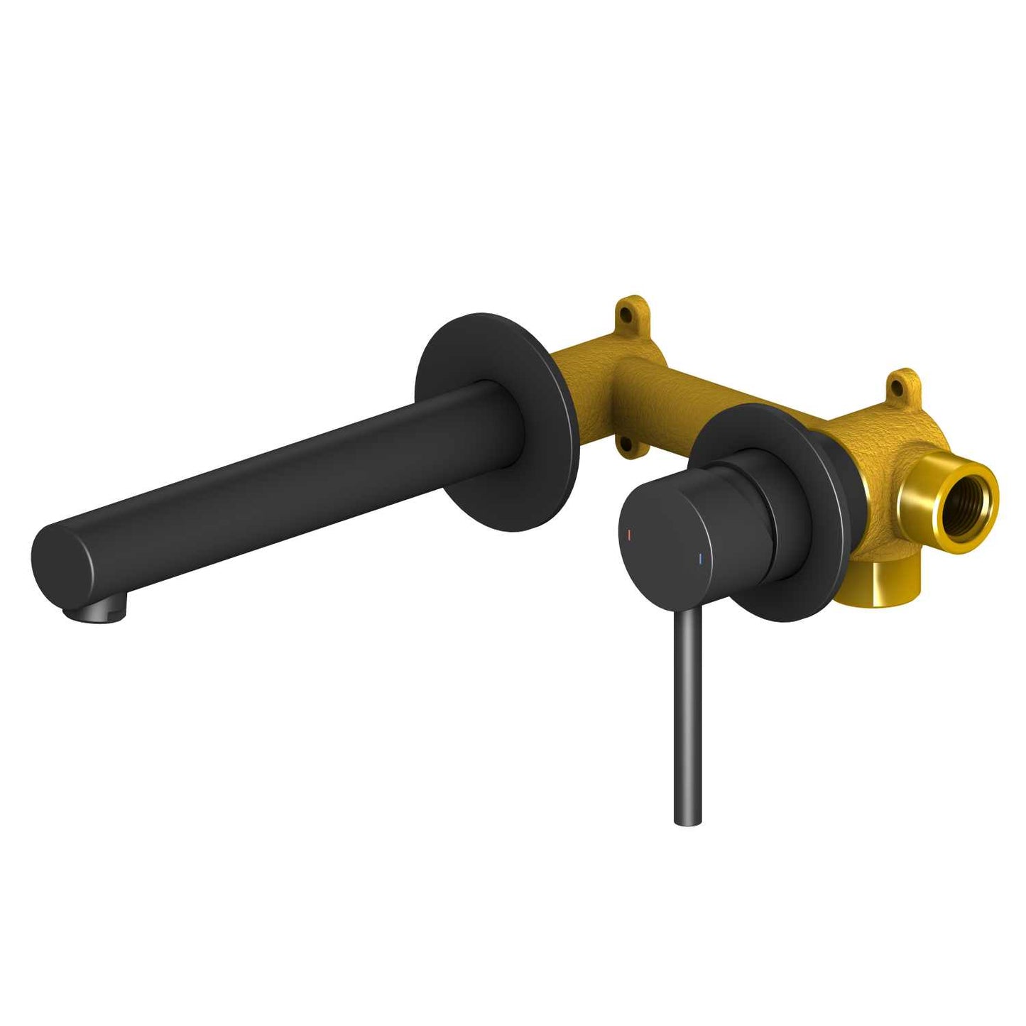 Circular Wall Concealed basin mixer 180mm spout AT090215