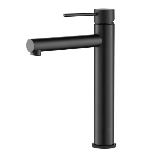 Aquavit Circular X AT100212 matte black 90-degree single-handle vessel sink faucet