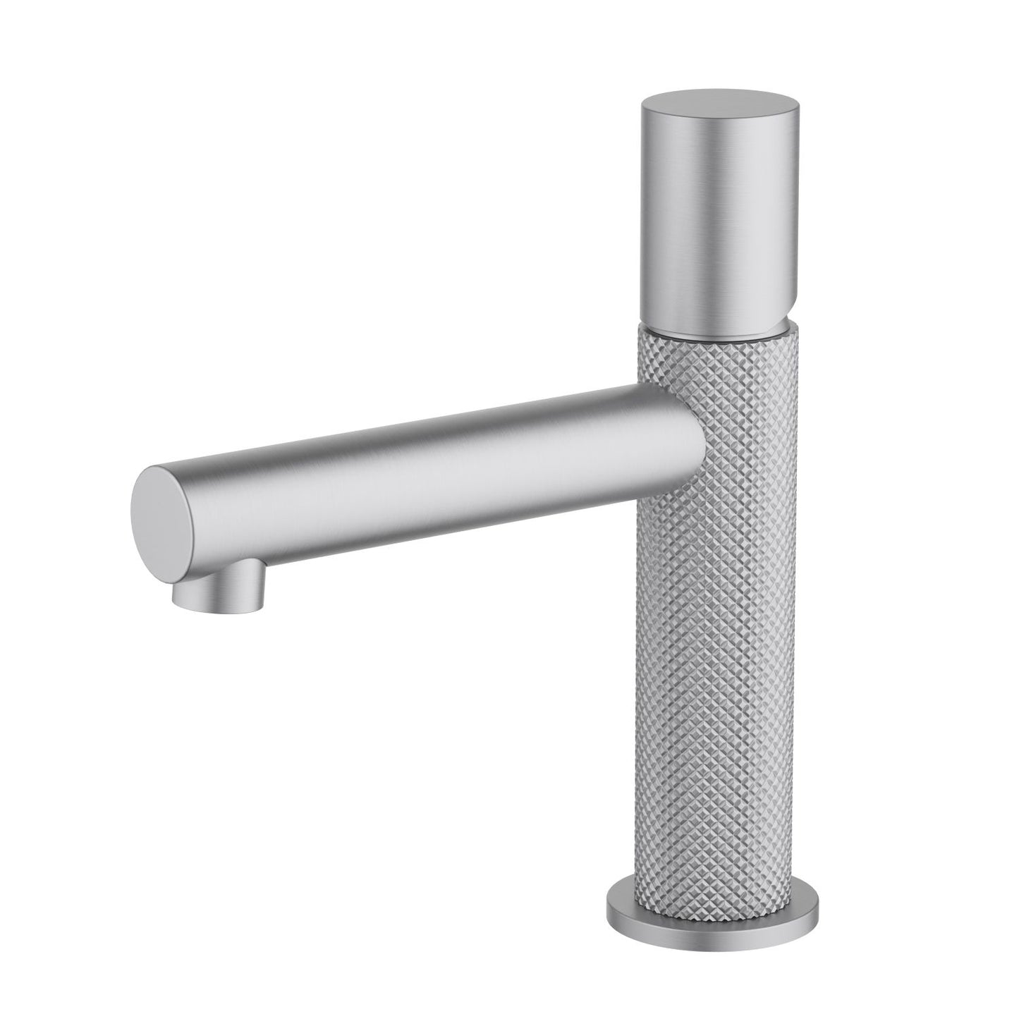 Aquavit Circular X Series Fully Knurled Basin Mixer AT100311