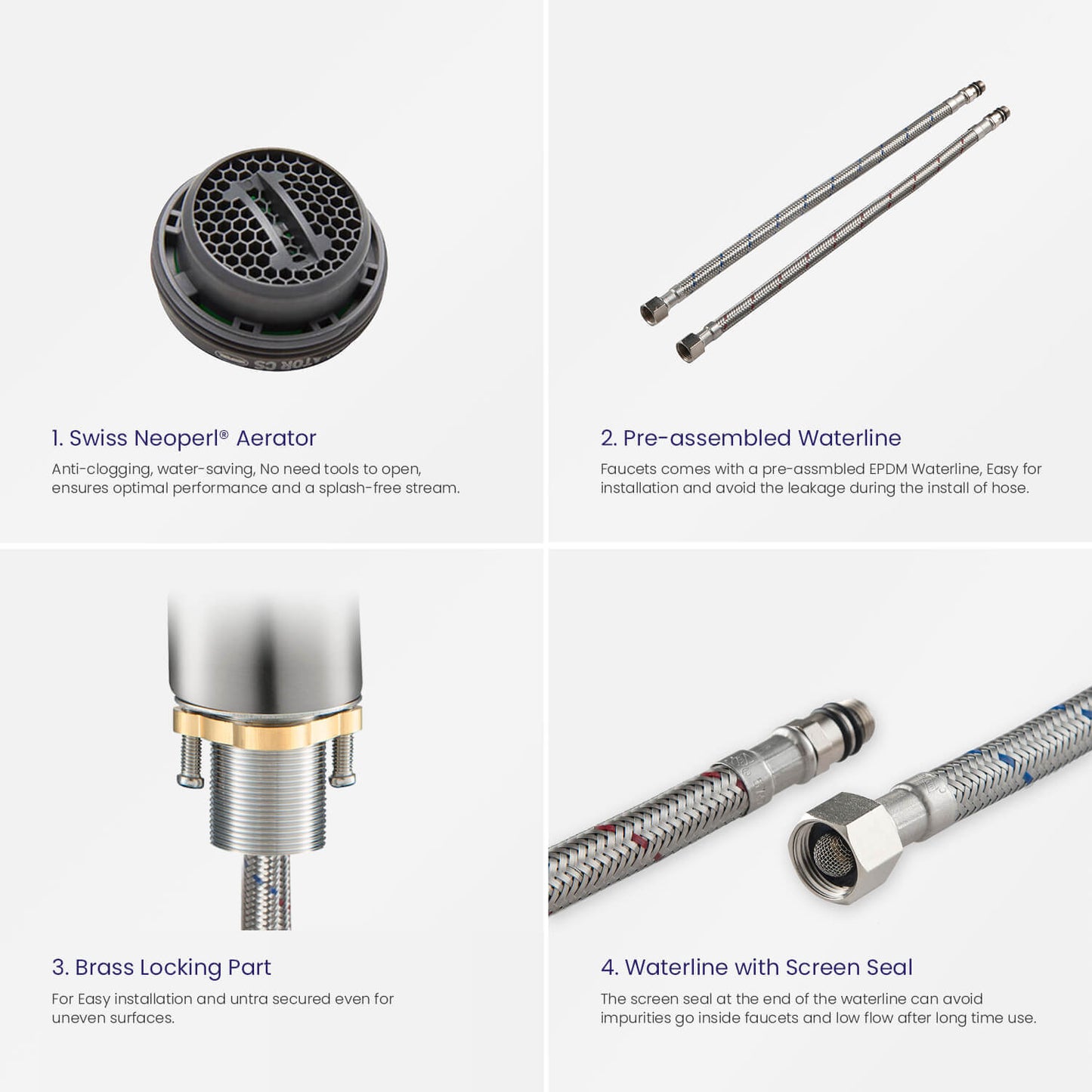 Harmony single handle basin faucet AT220011