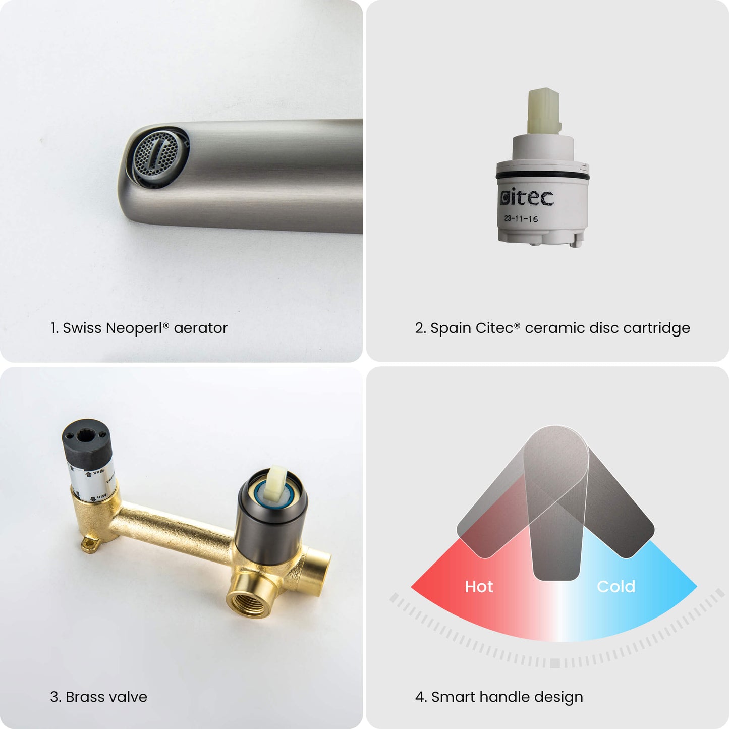 Harmony Series Wall-Concealed Basin Mixer AT220015
