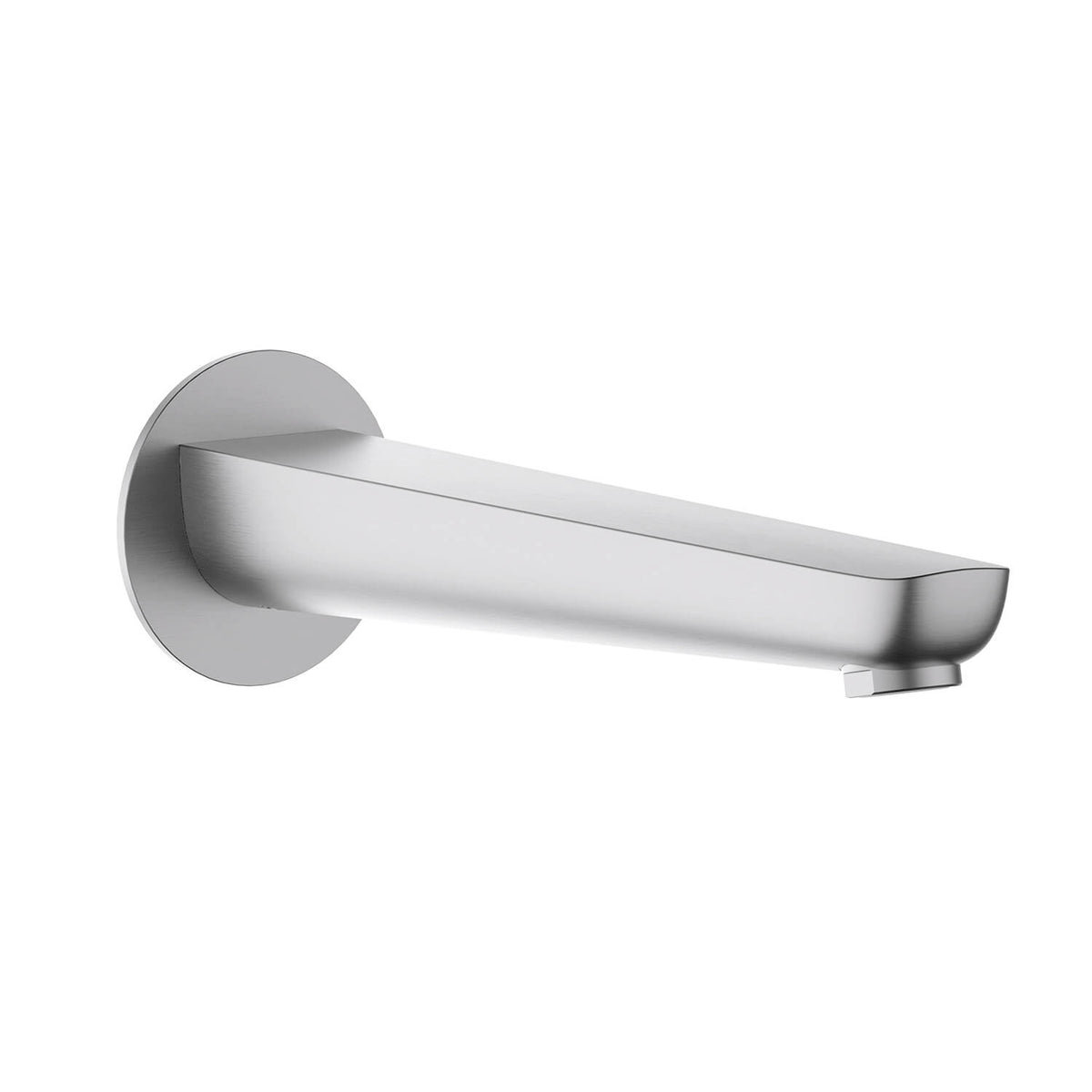 Aquavit Harmony brushed nickel 220 mm wall-mounted bath spout AT220055