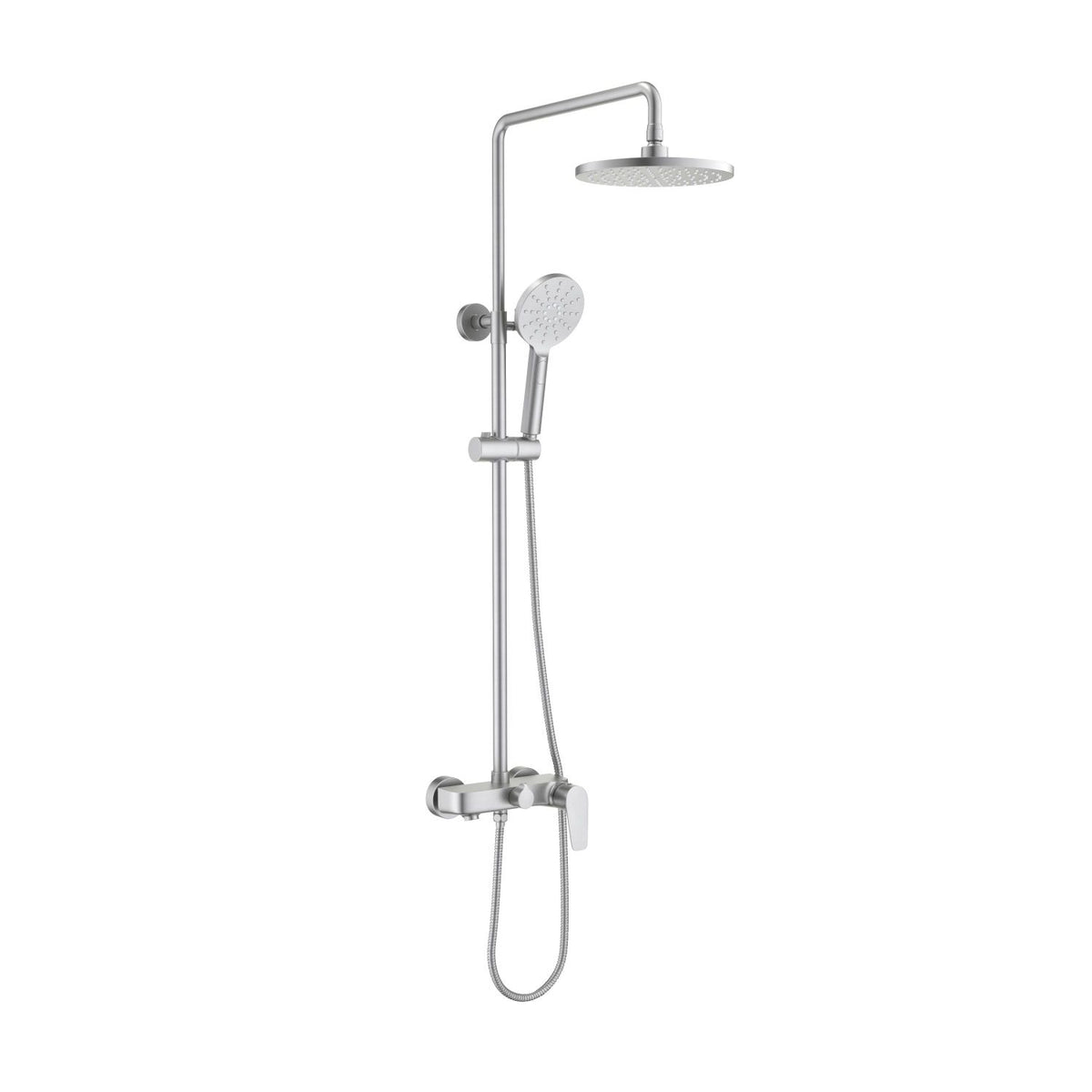Aquavit Harmony Brushed Nickel three-outlet shower column with three-function hand shower AT226301
