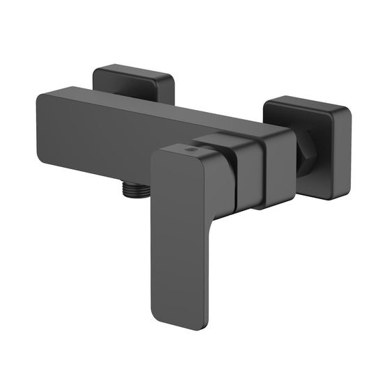 Aquavit Infinity matte black solid brass wall-mounted shower mixer AT242100