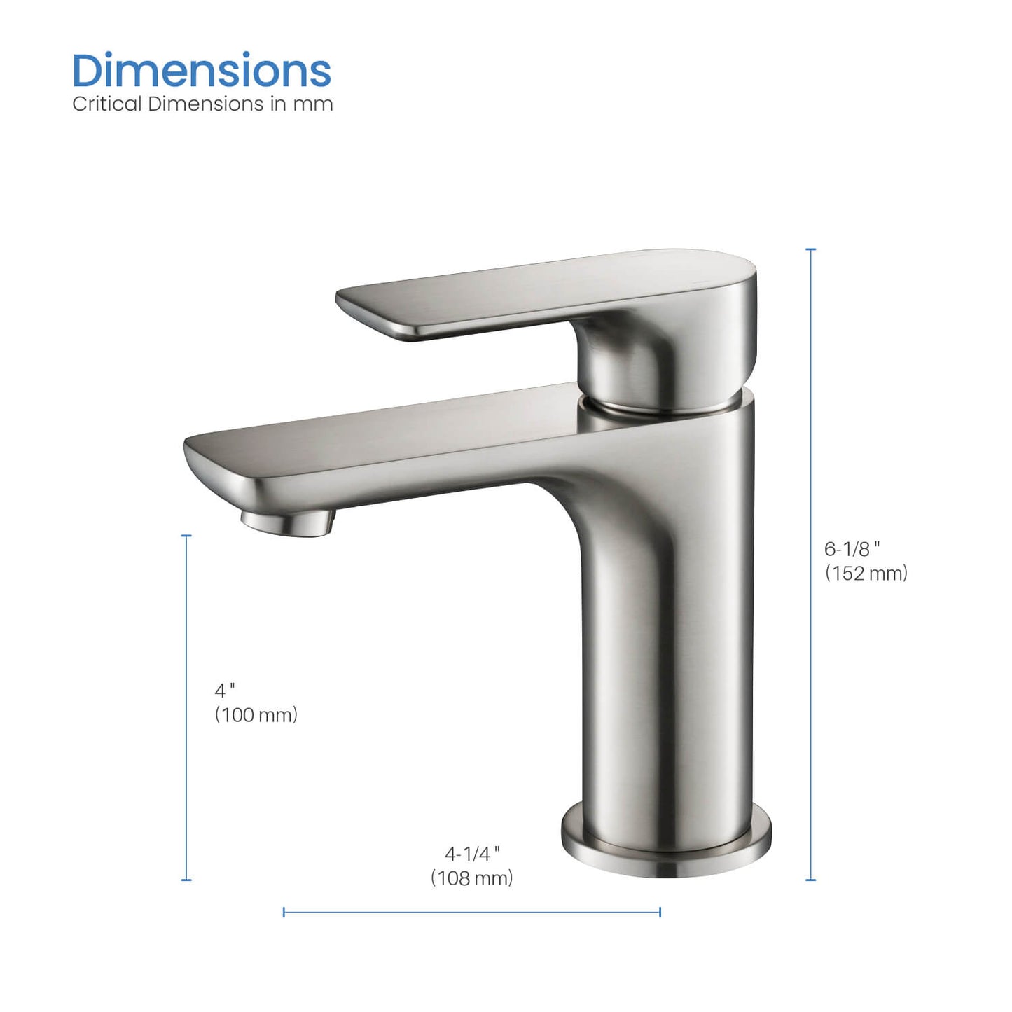 Vision single handle basin faucet AT250011