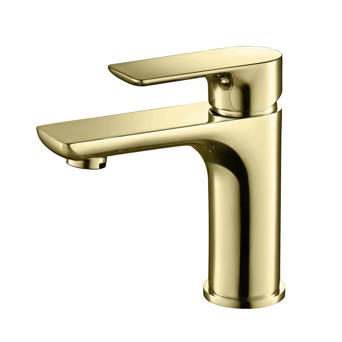 Aquavit Vision Polished Gold soft-edge modern basin faucet AT250011