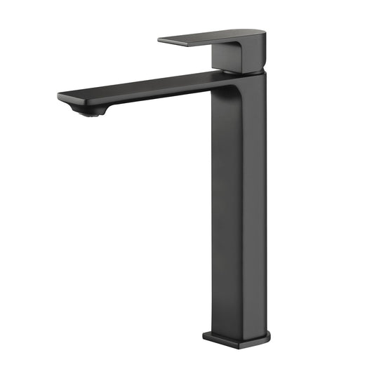 Aquavit Ventus matte black single-handle vessel sink faucet AT270012