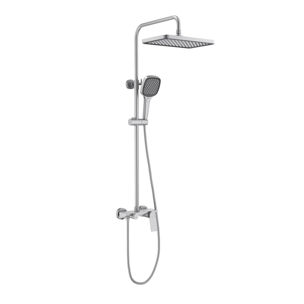 Aquavit Flow brushed nickel solid brass three-outlet wall-mounted shower column AT286301