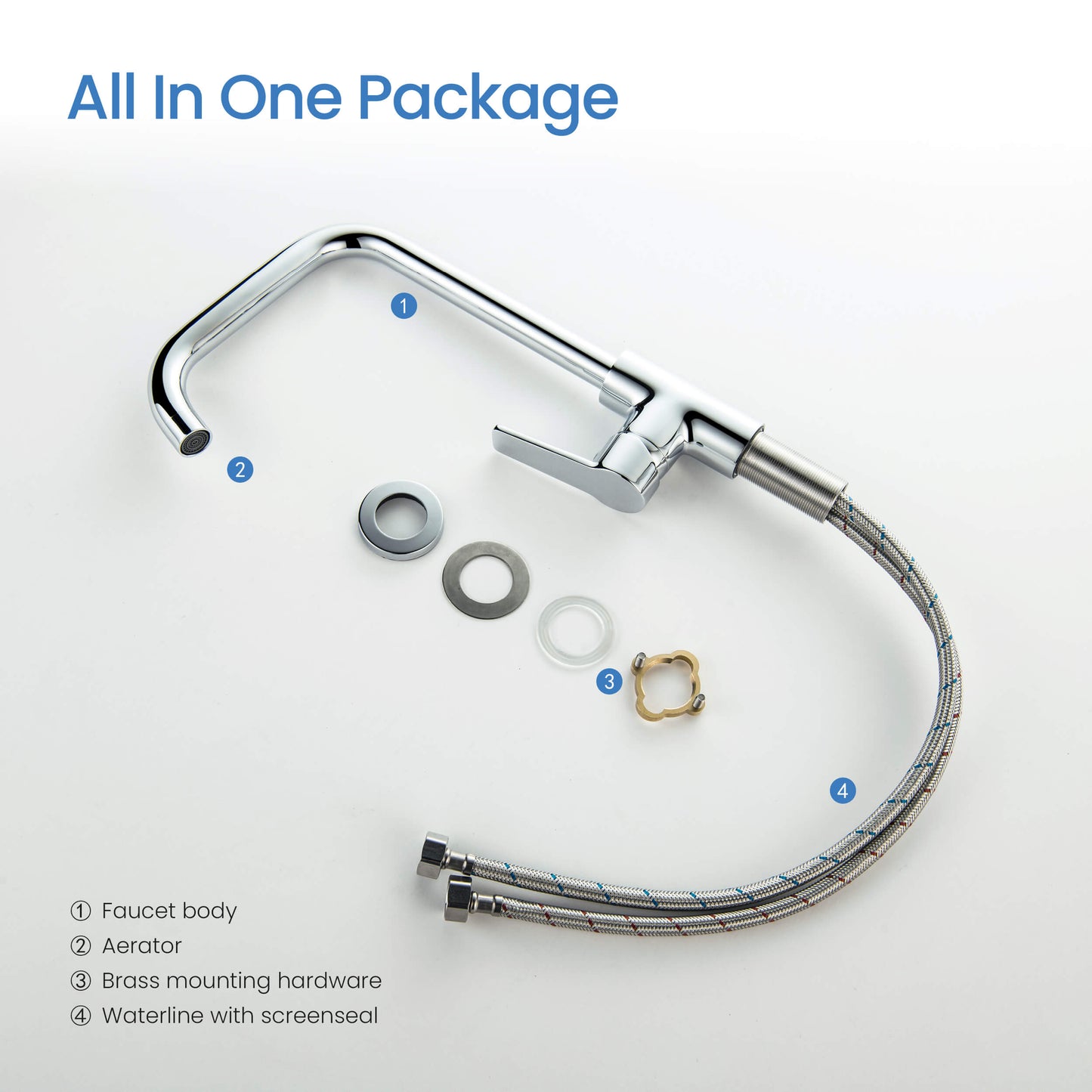 Aquavit Sense single handle brass kitchen mixer AT424100