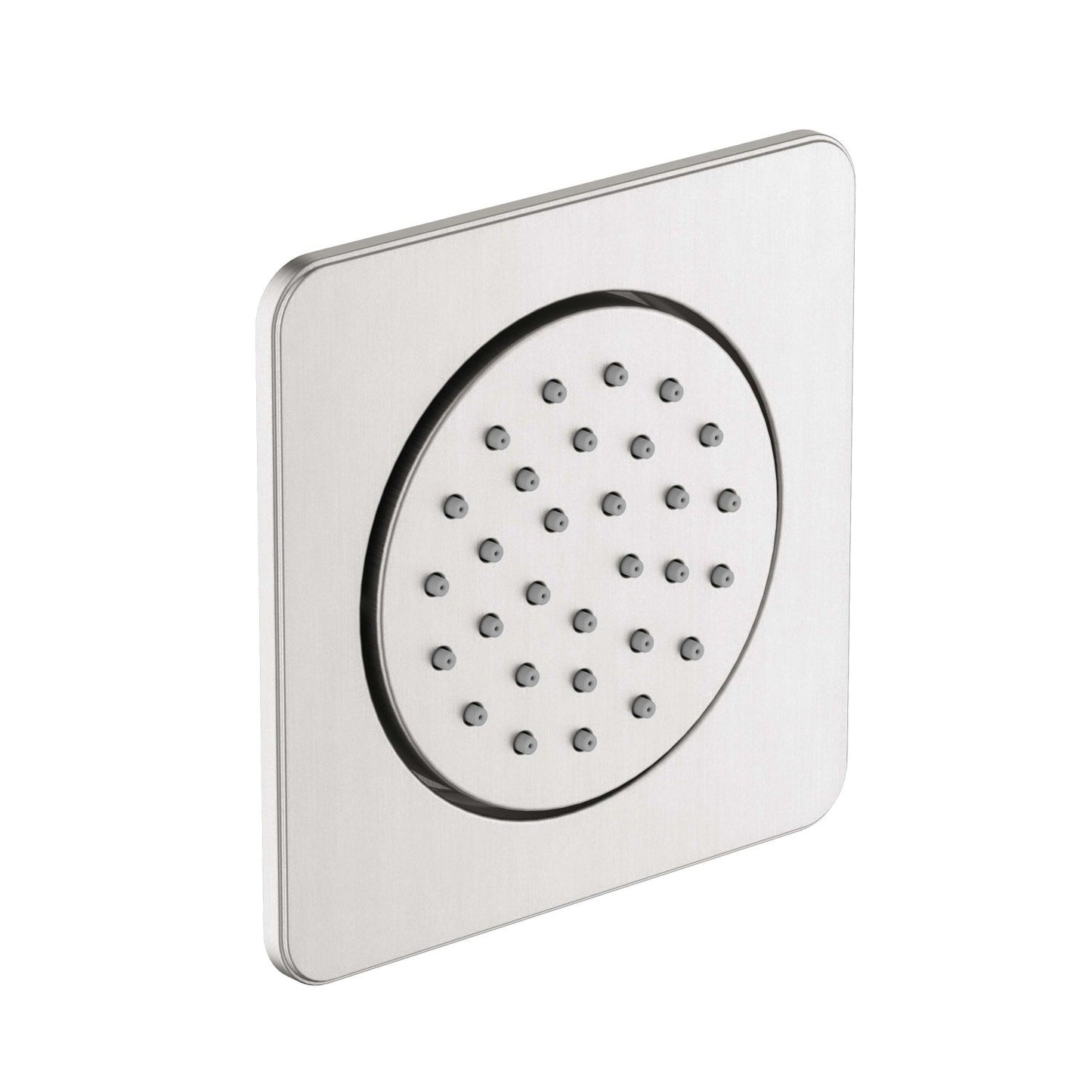 BJ08 brushed nickel 130 mm square brass adjustable body jet